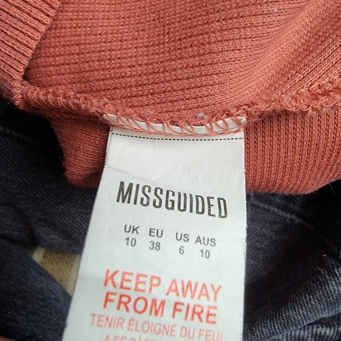 Missguided Re_Styld Blush Pink Ribbed Cropped Thermal Henley Long Sleeve - 6