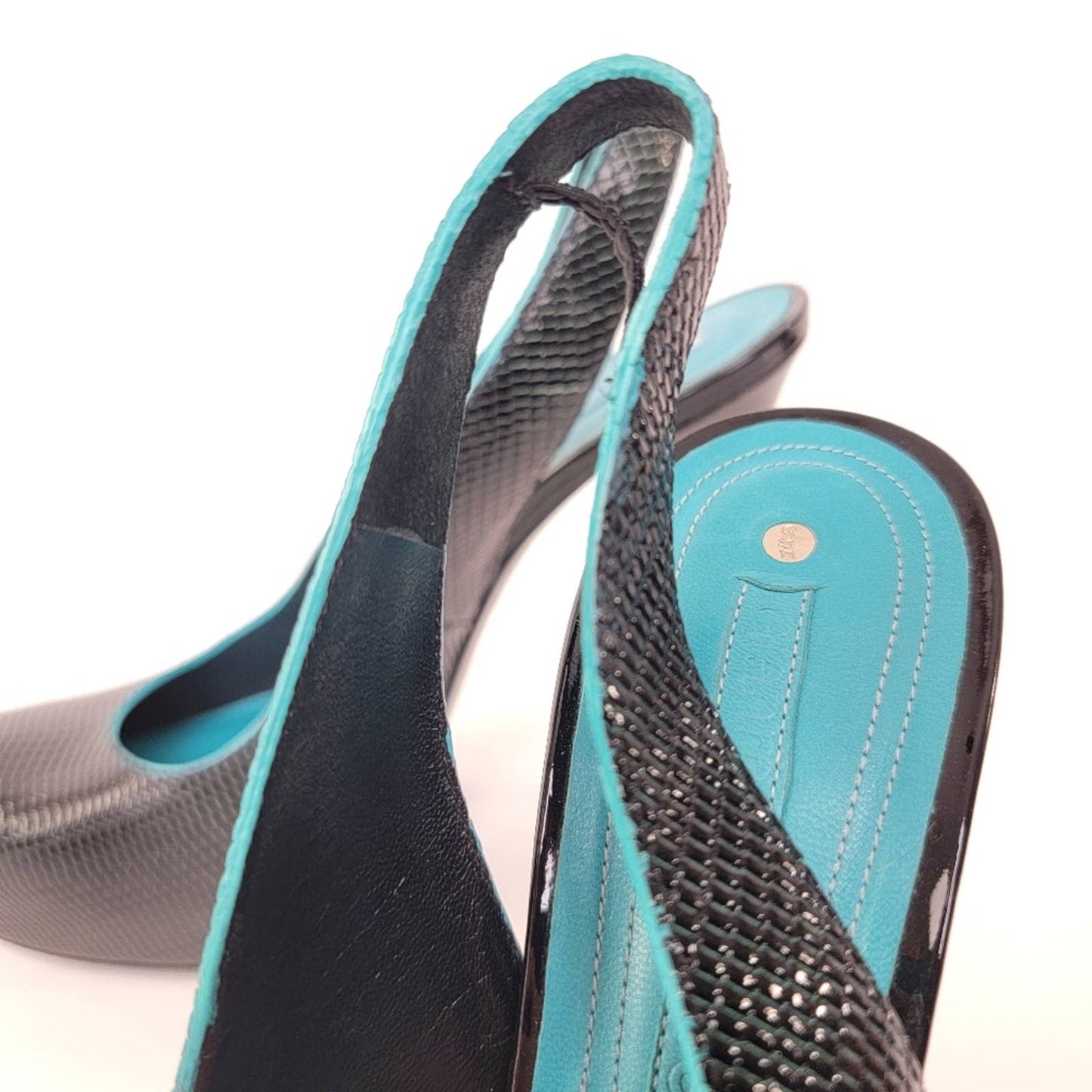 Luxury Designer Gianmarco Lorenzi Platform Stiletto Slingback Pumps - 9