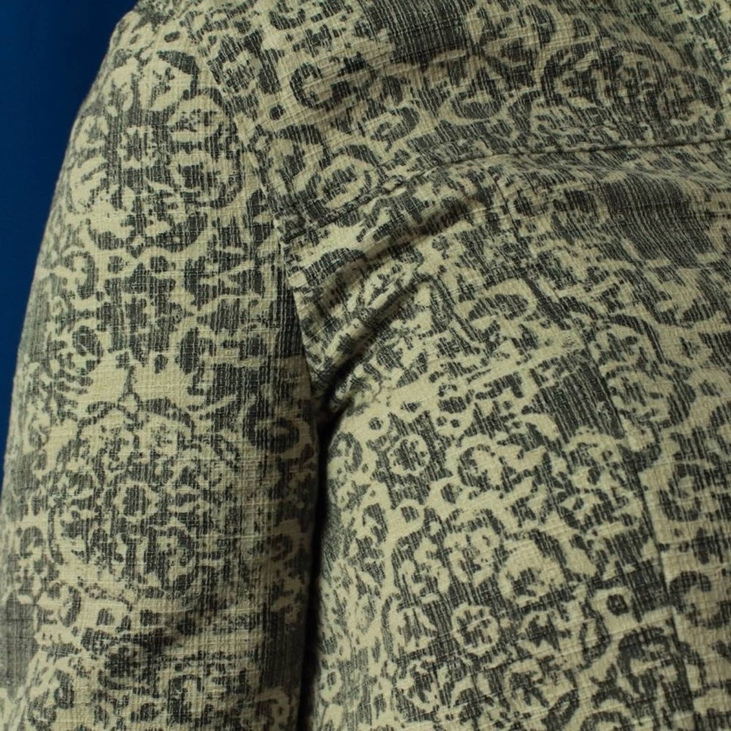 Theory Ecru Brocade Cropped Box Jacket - M
