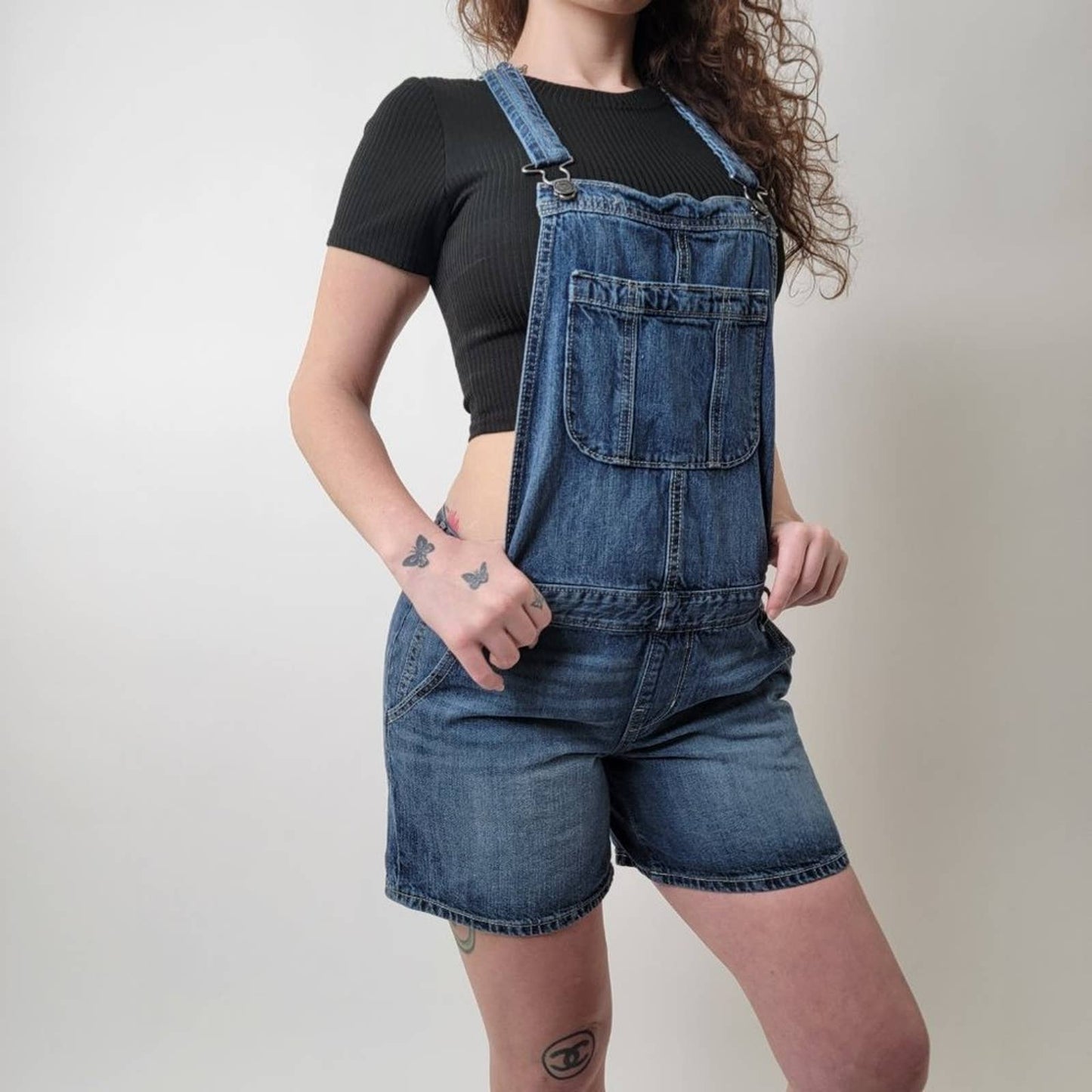 Y2k Denim Jean Shortalls / Overalls - 6