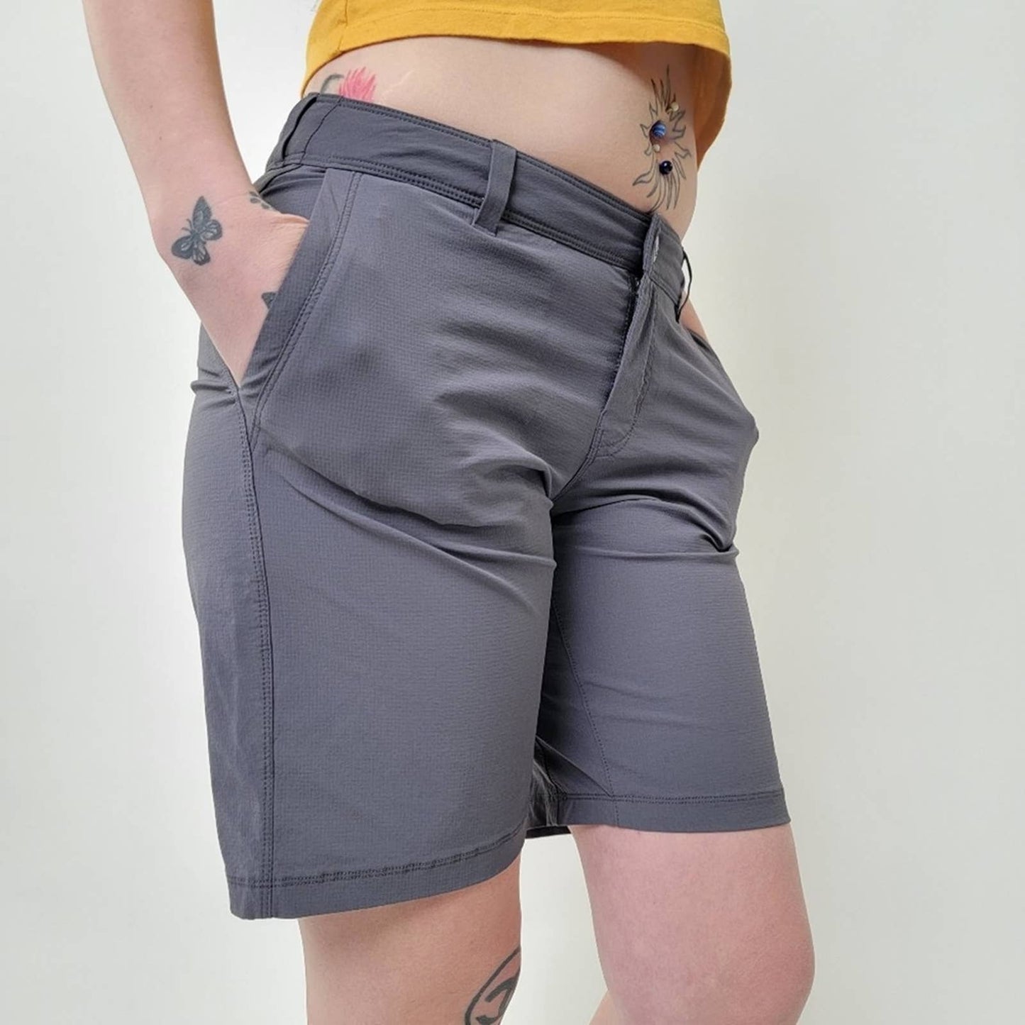 REI Lolo Gunmetal Bermuda Hiking Shorts - 6