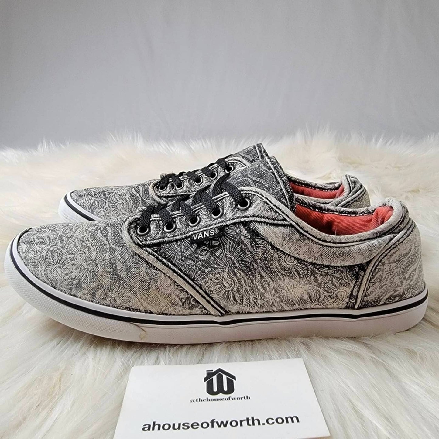 Vans Bandana Paisley Print Low Top Skate Shoes - 9