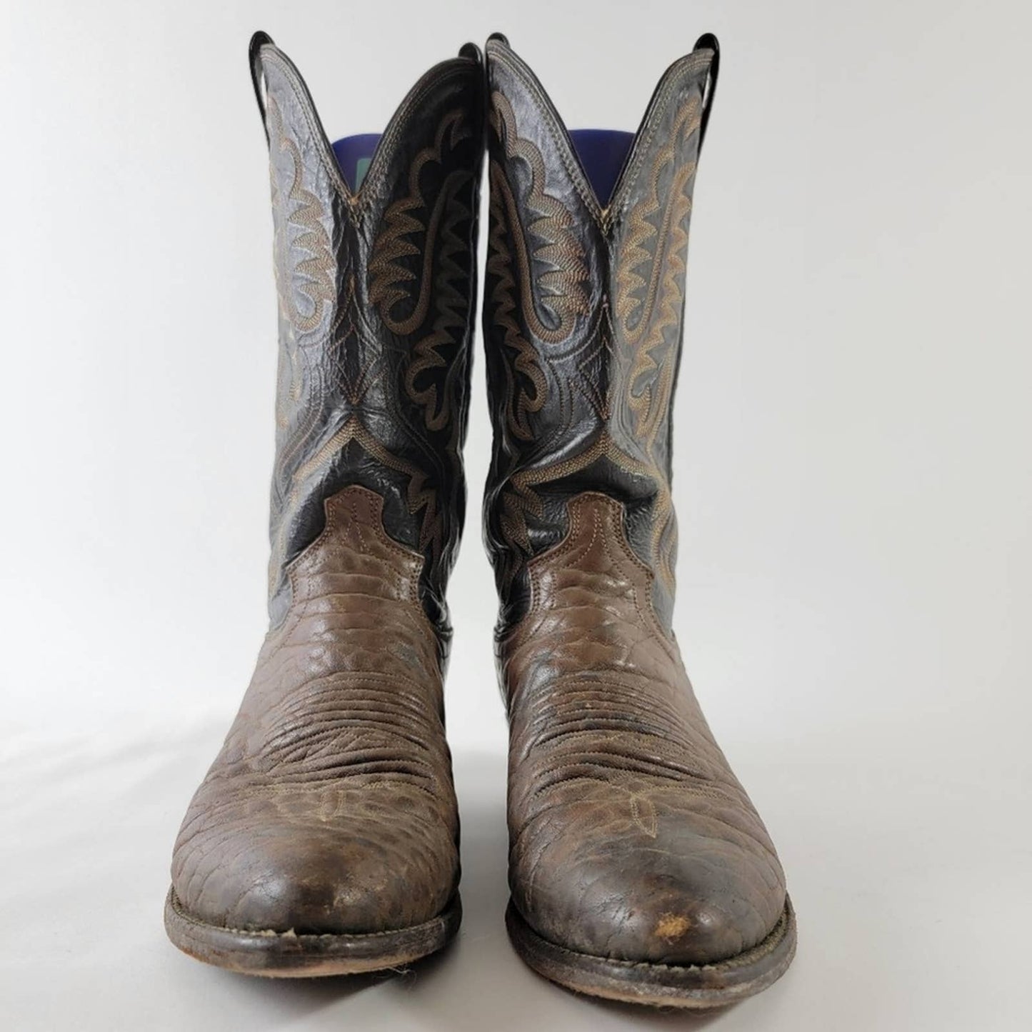 Justin Comb Last Point Toe Cowboy Boots - 8.5