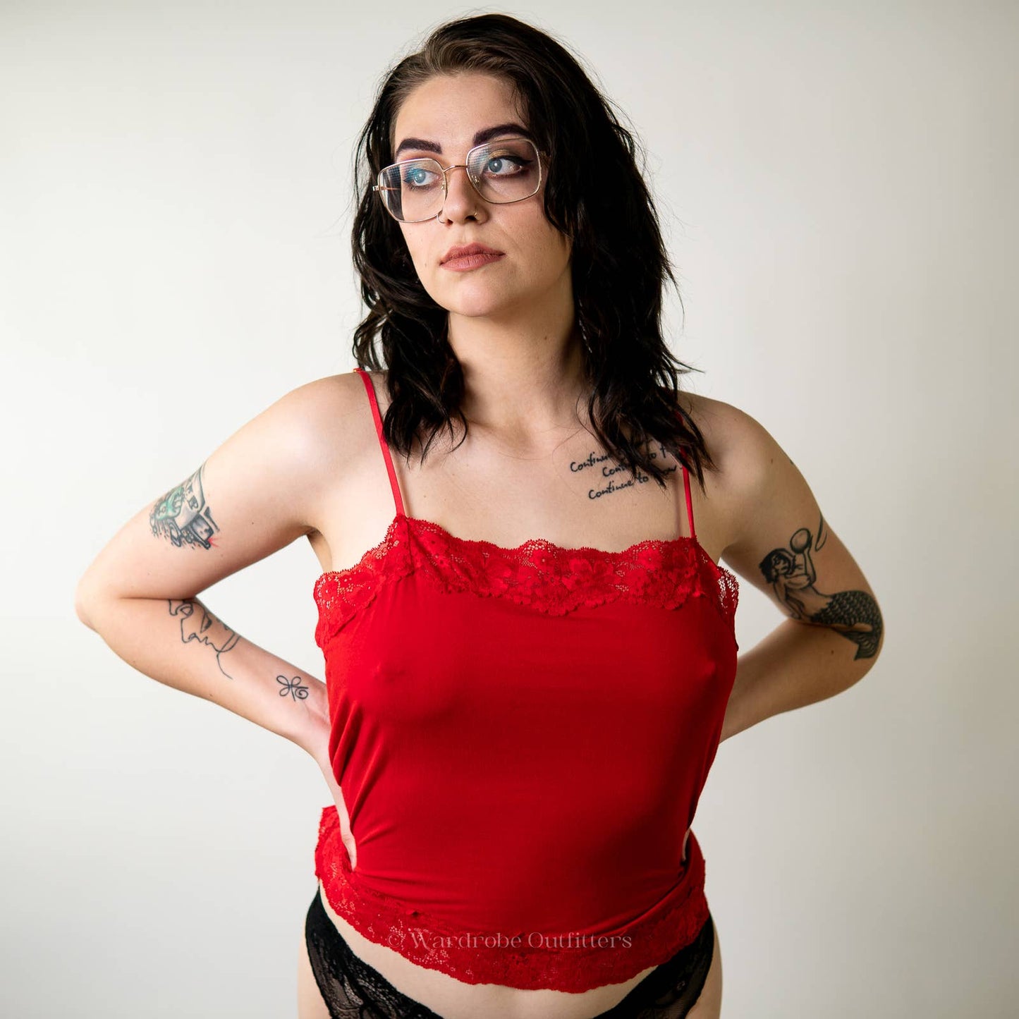 Heavenly by Victoria's Secret Red Camisole Tank Top