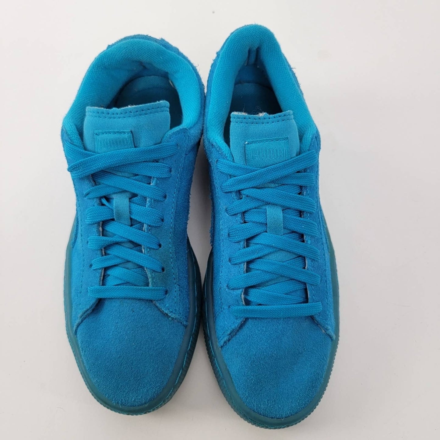 Puma Suede Iced Fluo Jr 'Atomic Blue' - 7