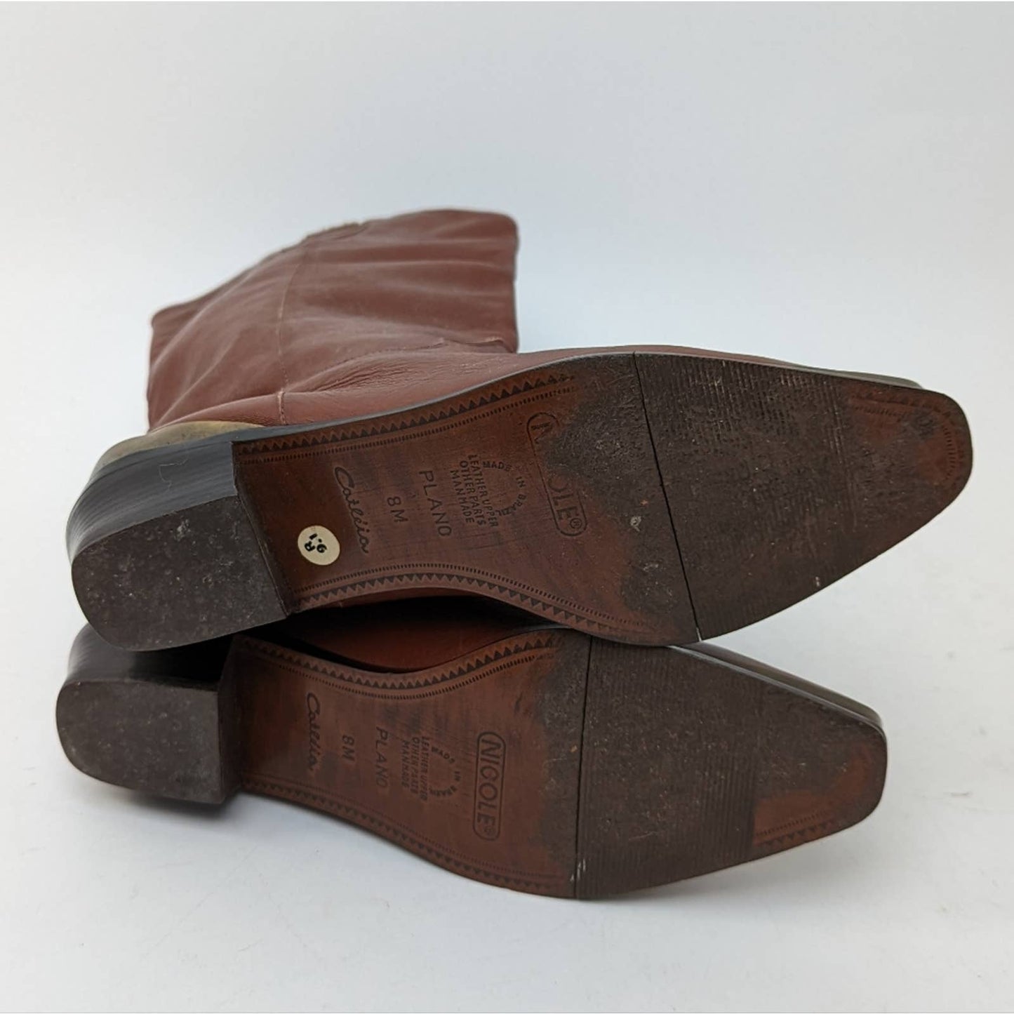 Nicole Catleia Plano Cowboy Riding Boots - 8