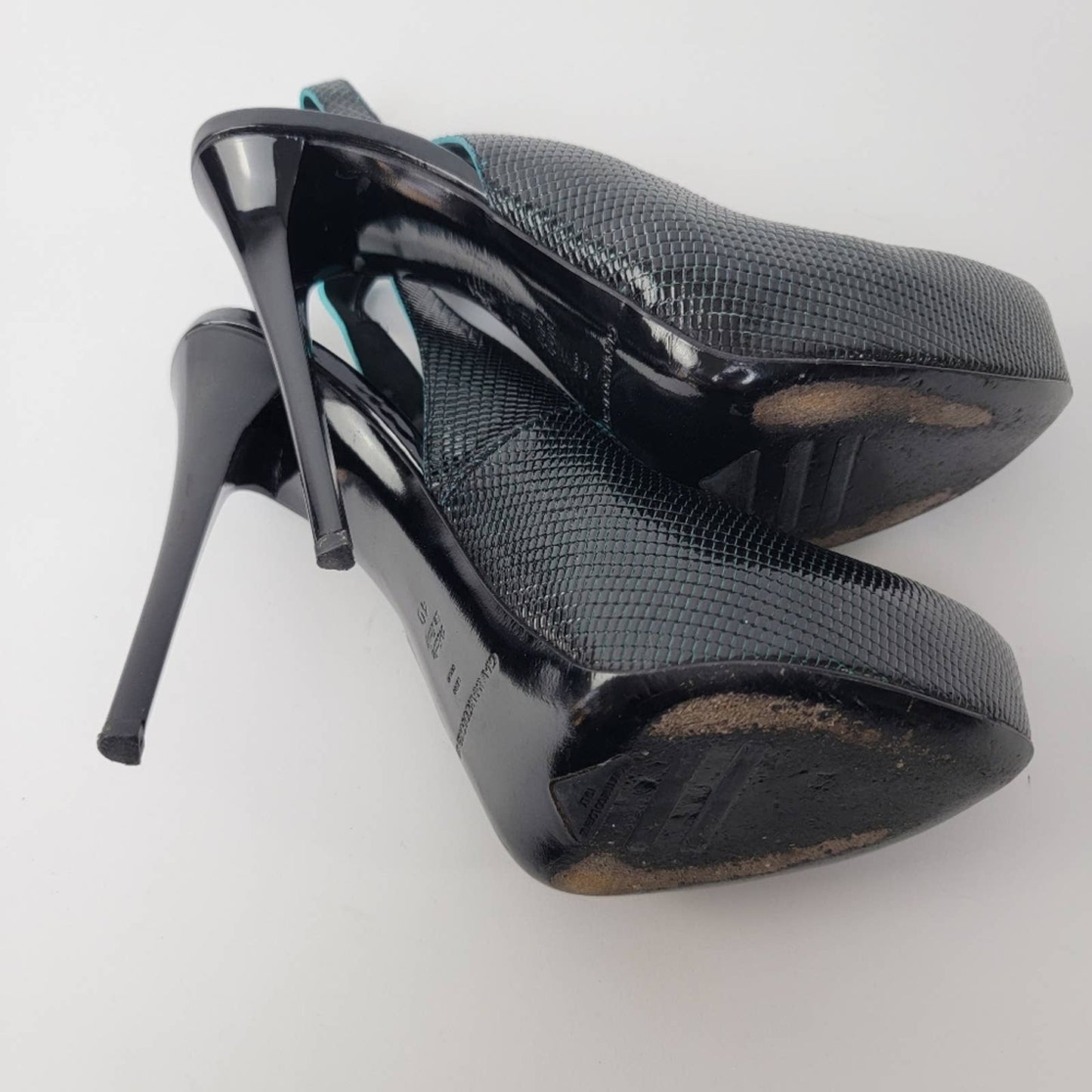 Luxury Designer Gianmarco Lorenzi Platform Stiletto Slingback Pumps - 9