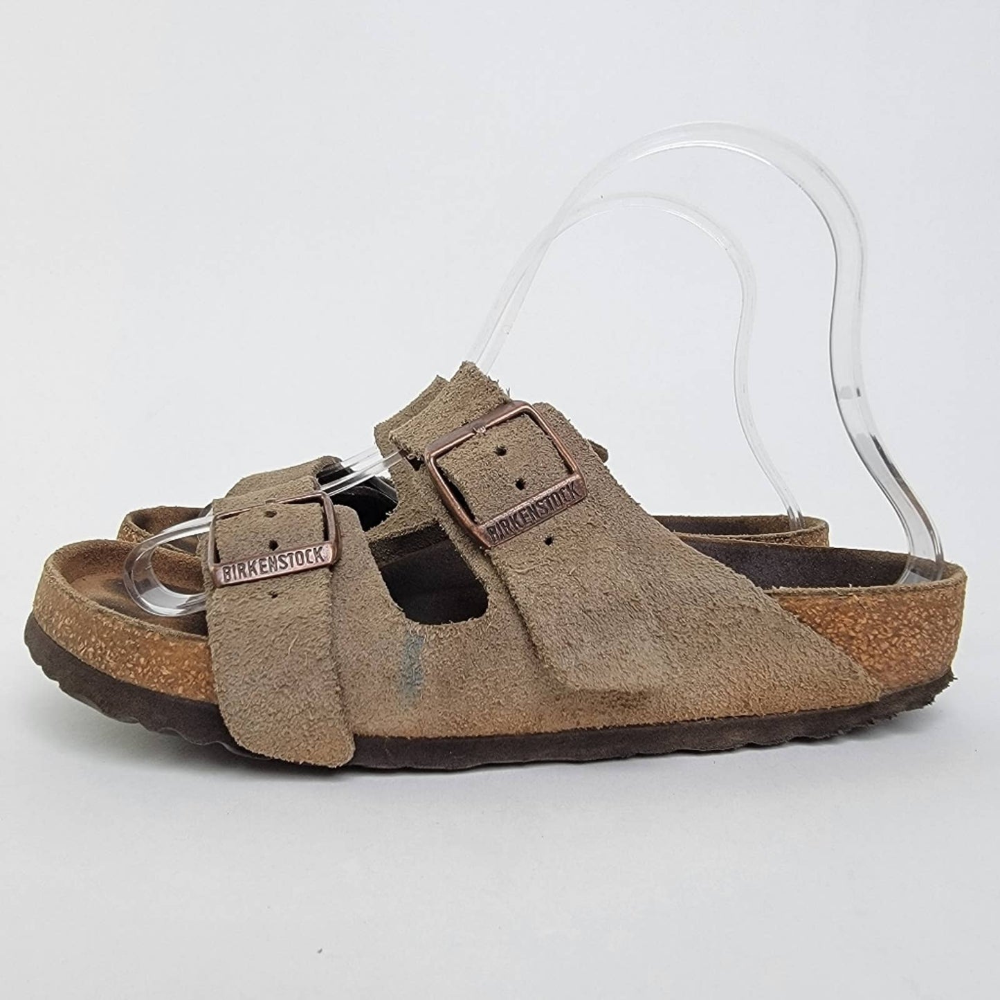 Birkenstock Arizona Tobacco Brown Suede Leather