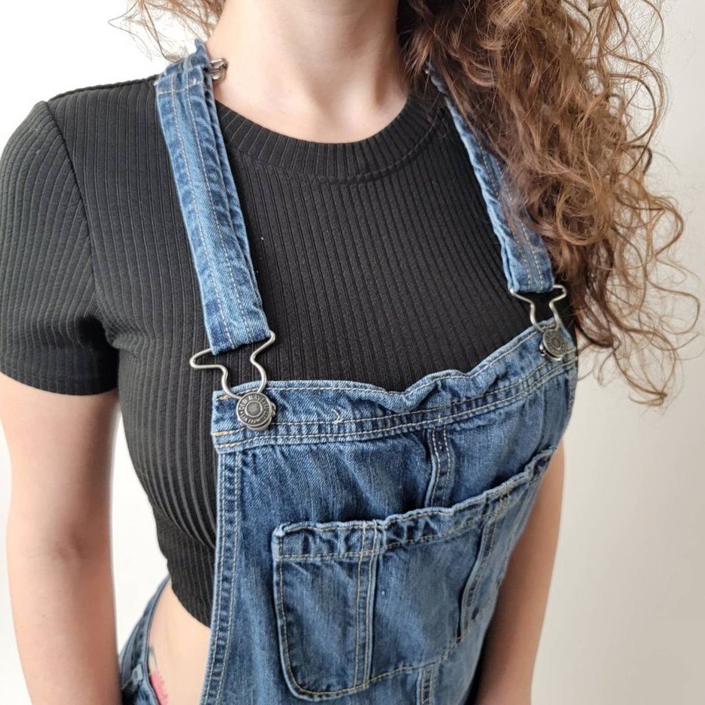 Y2k Denim Jean Shortalls / Overalls - 6