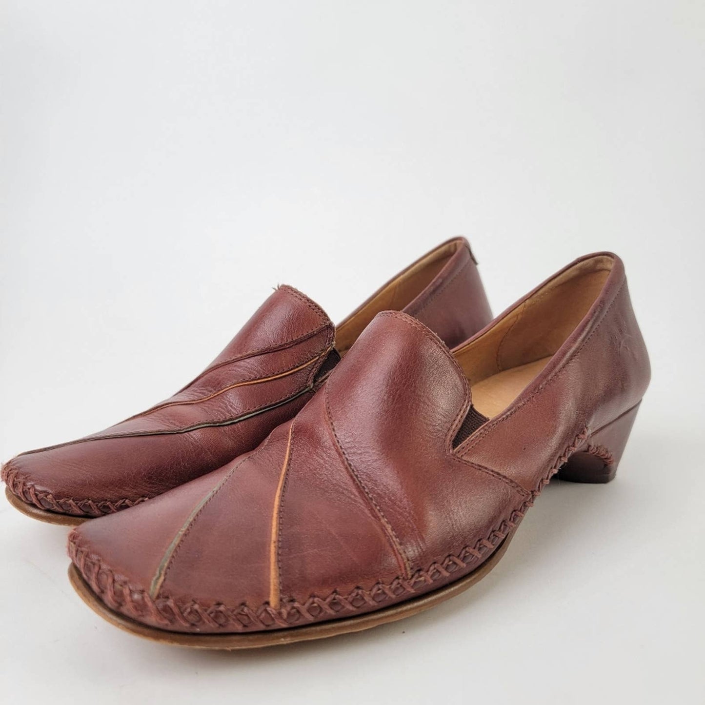 Pikolinos Square Toe Slip On Wedge Heels - 9