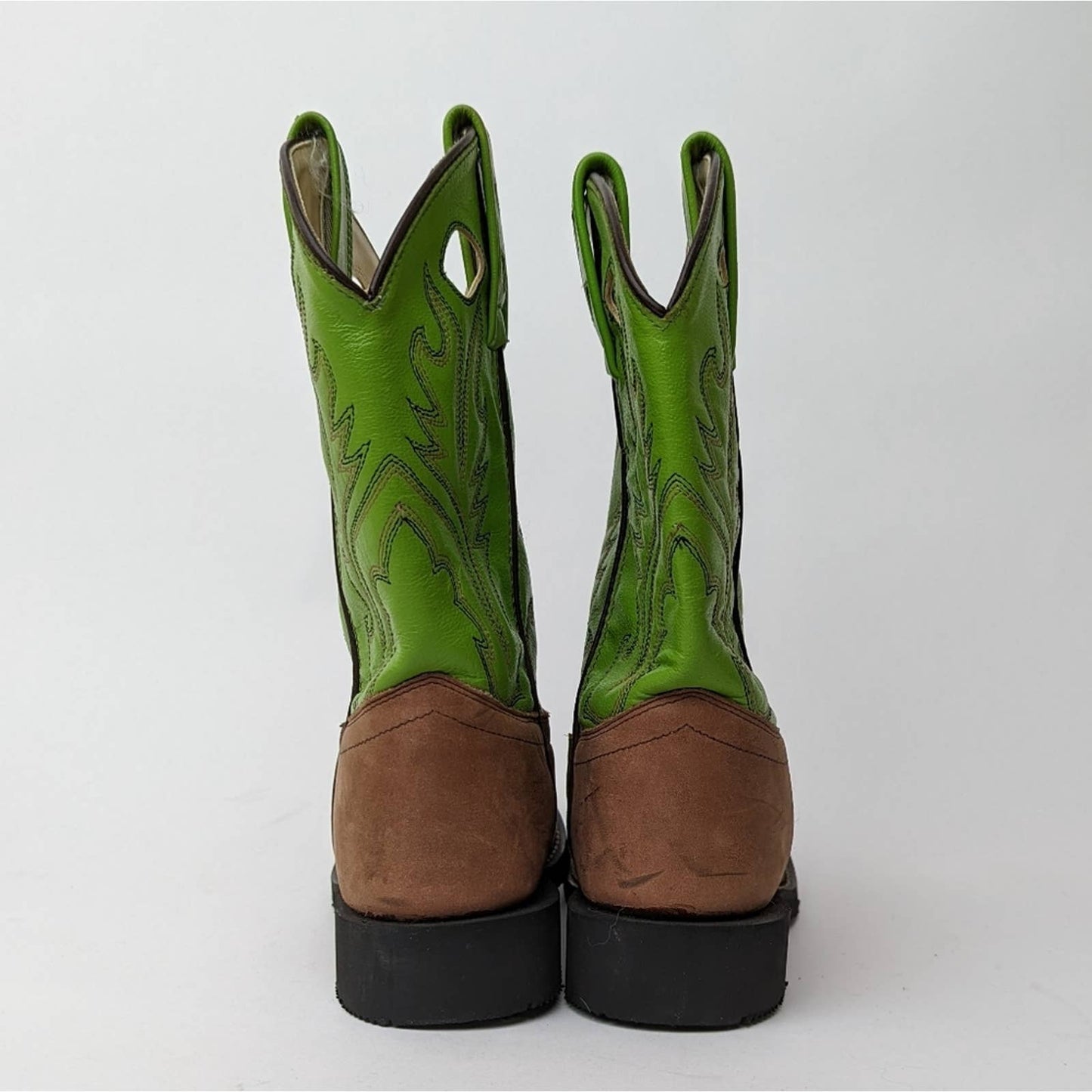 Old West Corona Leather Point Toe Cowboy Boots - 2.5 D
