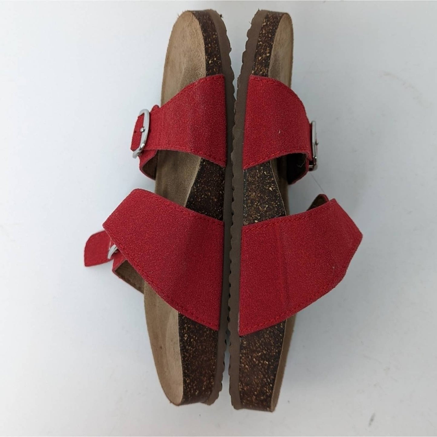 Arizona Style Nubuck Red Sandals - 6