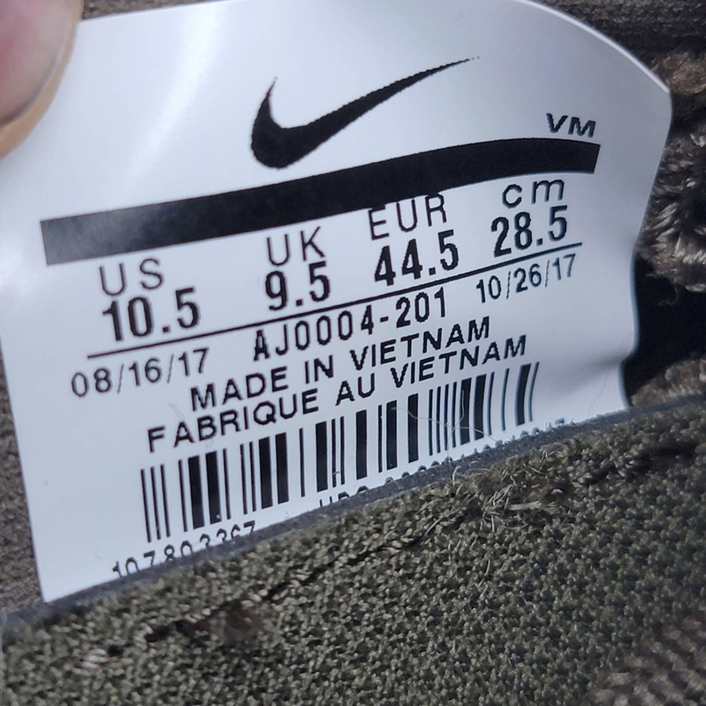 Nike Air Max Sequent 3 C Neutral Olive Sneakers - 10.5 / 12