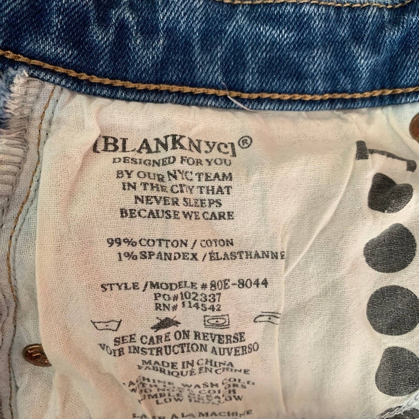 Blank NYC Cutoff Cheeky Stretch Denim Jean Shorts - 26