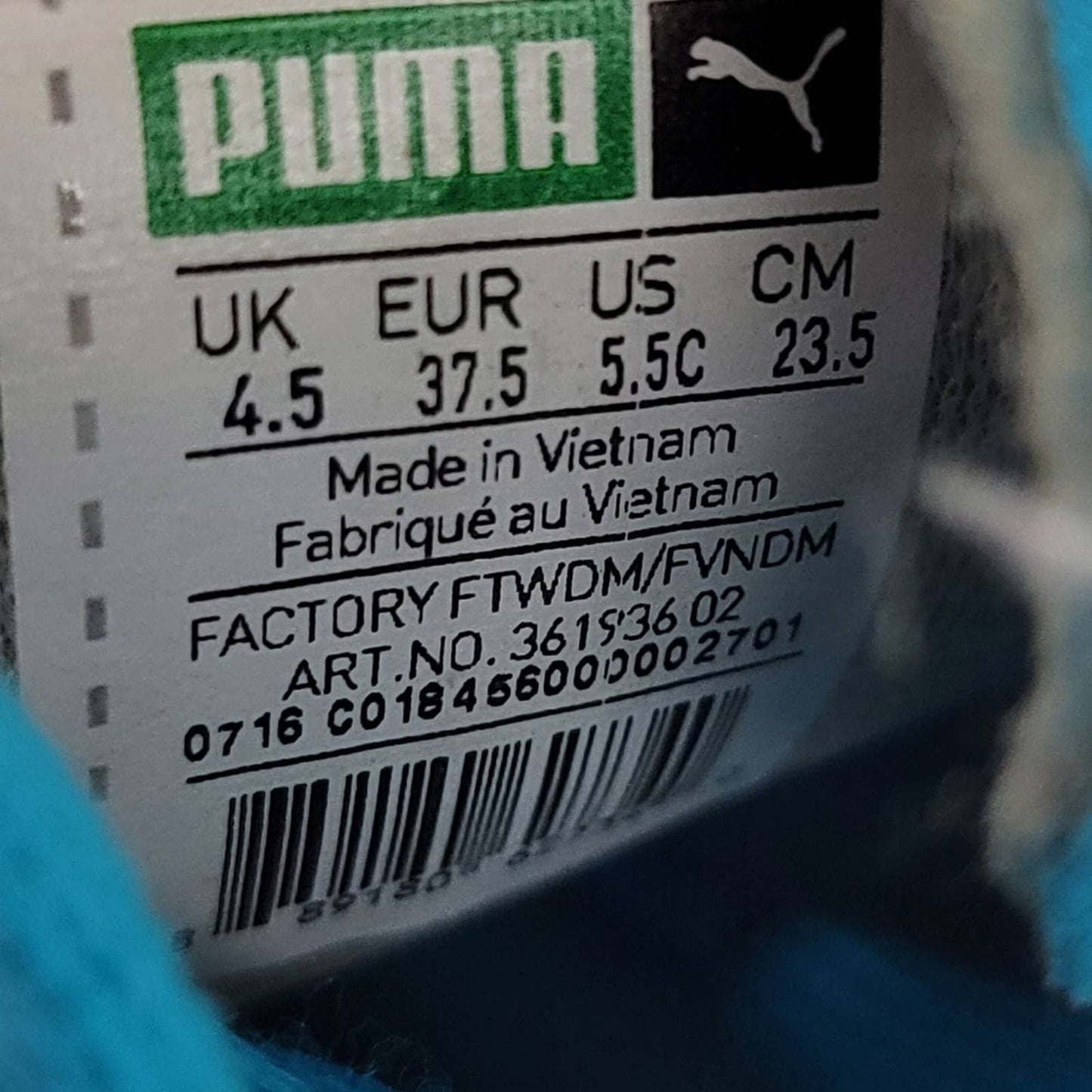 Puma Suede Iced Fluo Jr 'Atomic Blue' - 7