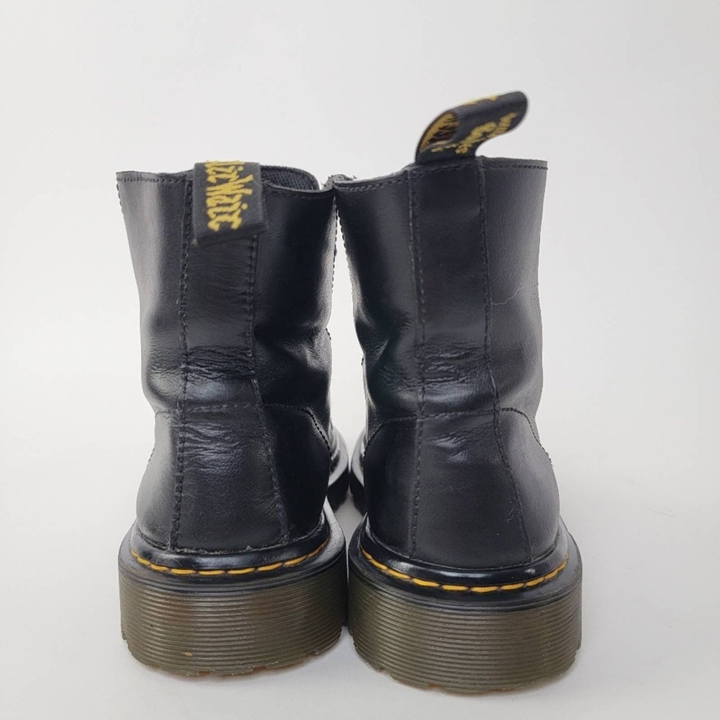 Dr. Martens Luana Black Leather Combat Boot - 8