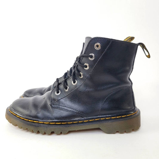Dr. Martens Luana Black Leather Combat Boot - 8