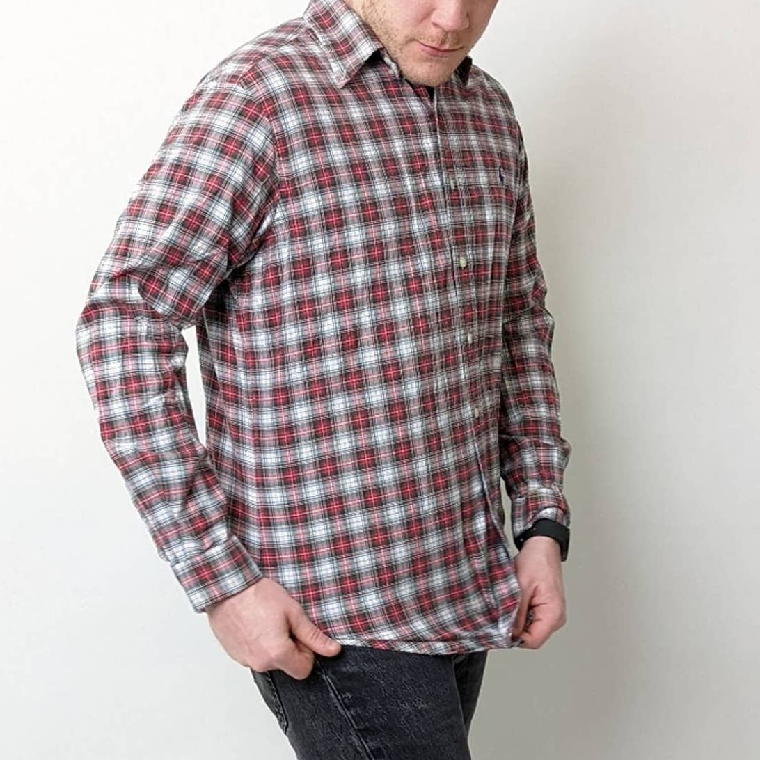 Ralph Lauren Plaid Button Down Shirt - L