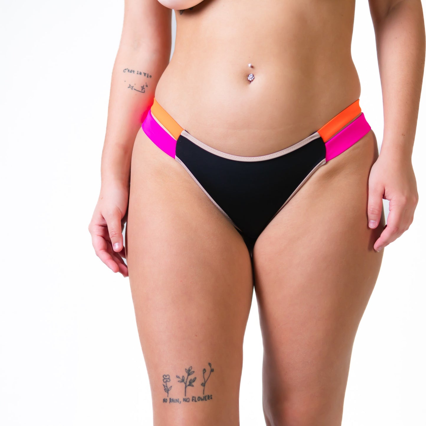 Victoria's Secret Neon Color block Low Rise Bikini Bottoms