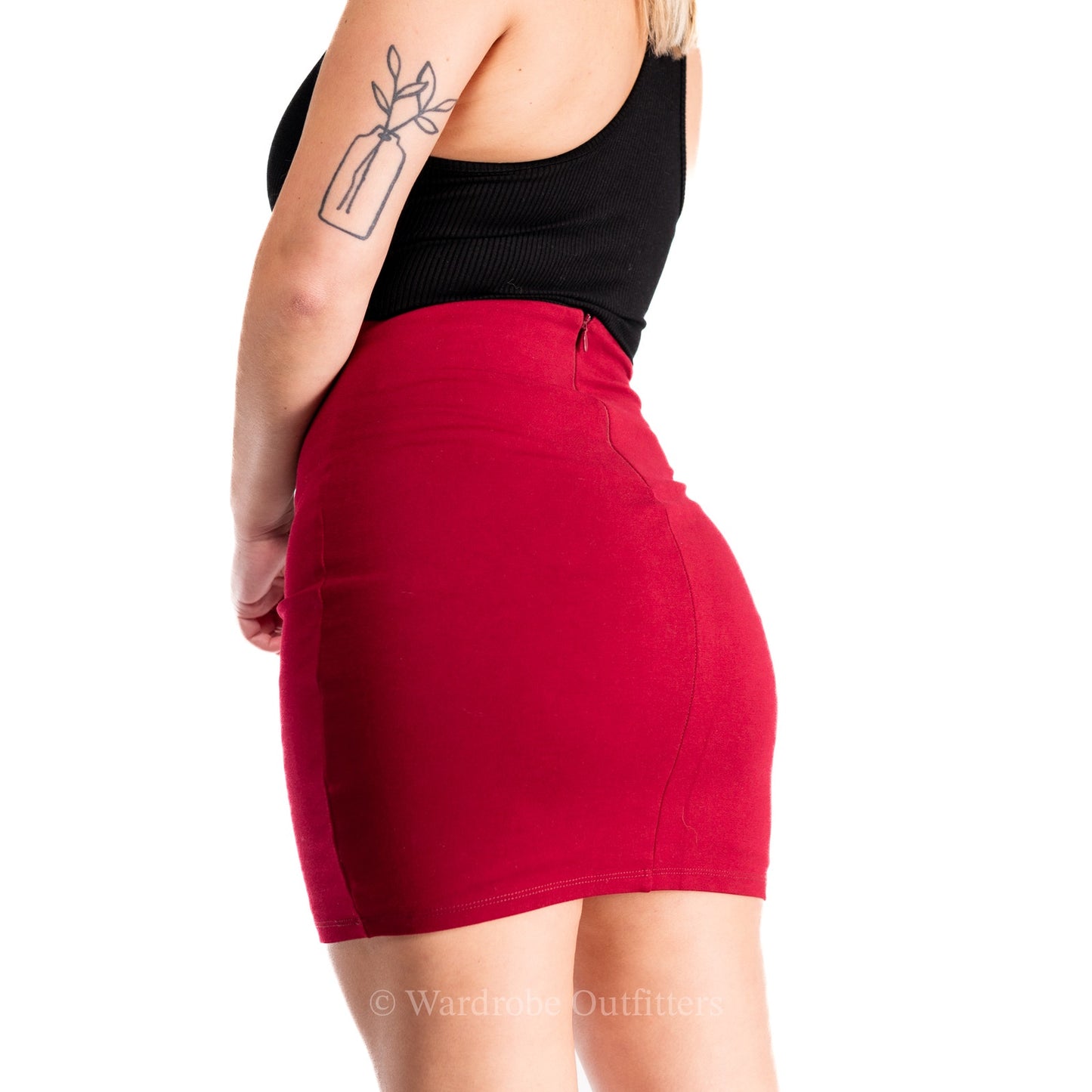 Lulu's Deep Red Mini Skirt - S