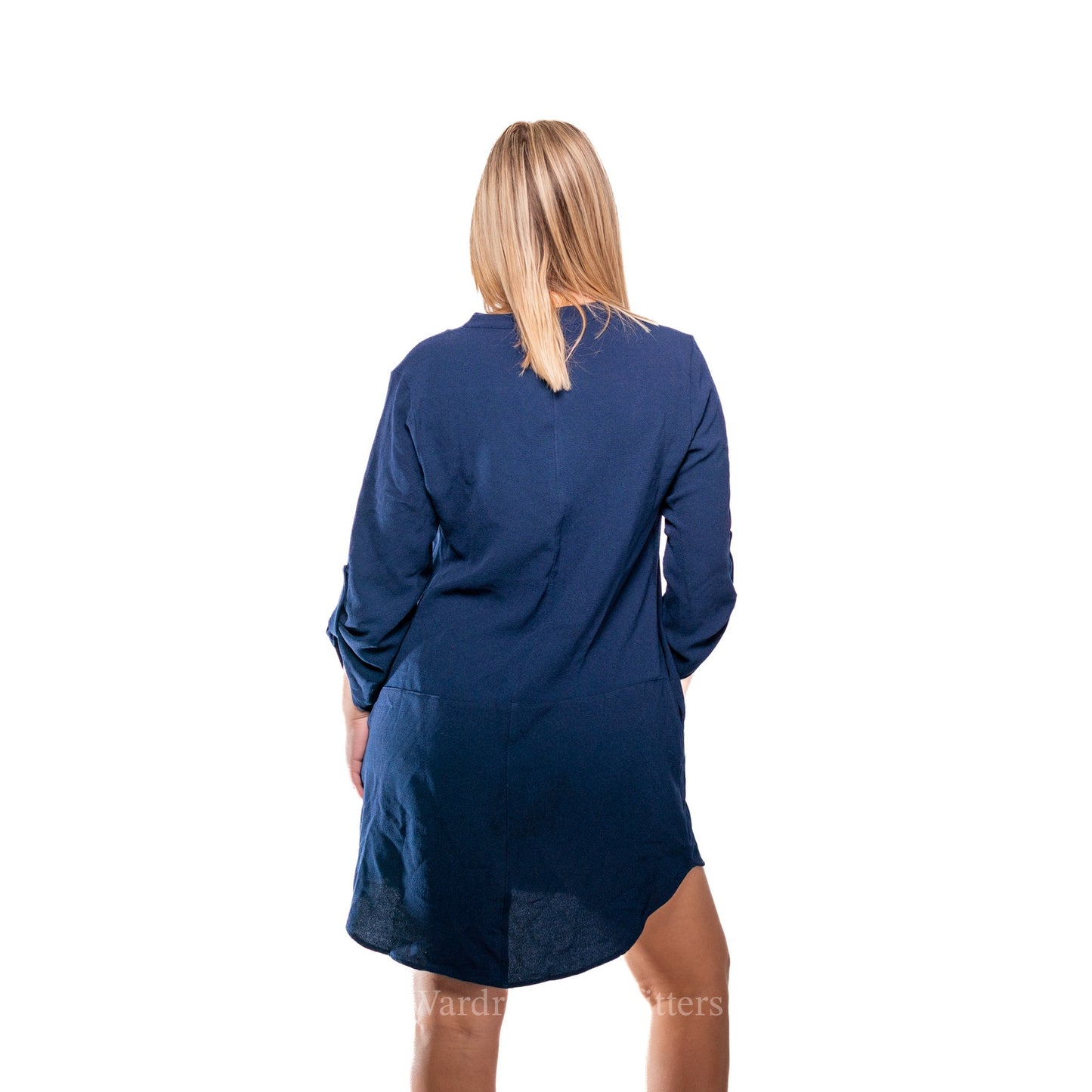 Lush x Anthropologie Navy Blue Summer Tunic Shirt Dress - M