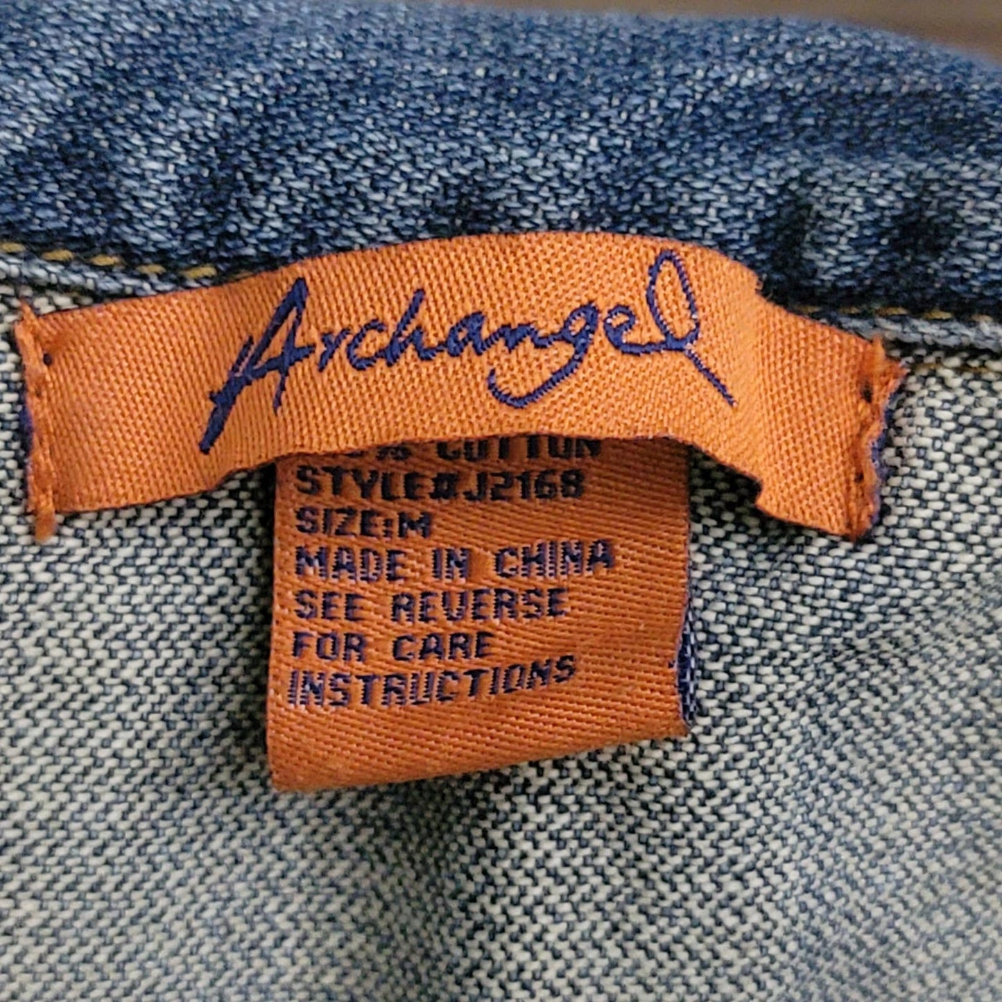 Vintage Y2K Archangel Denim Jean Jacket - M