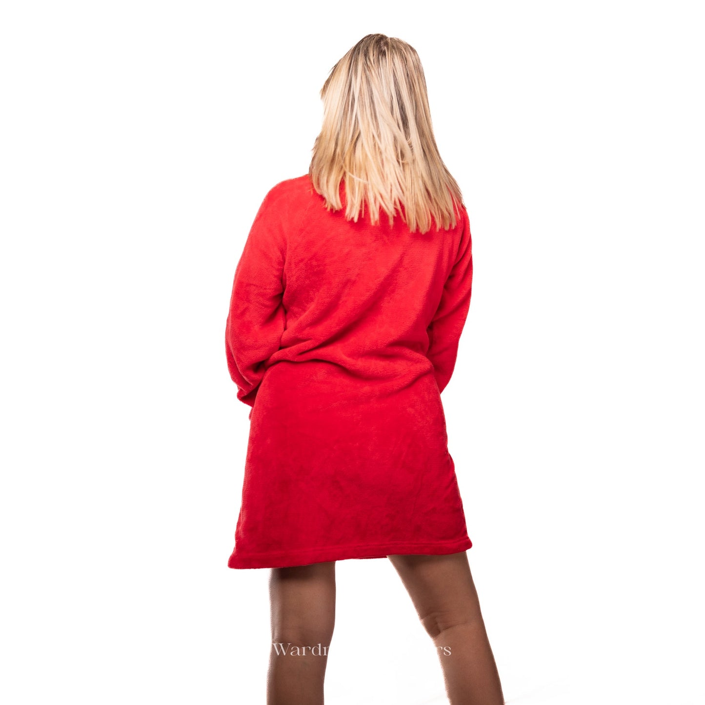 Victoria's Secret Red Plush Sexy Short Cozy Robe, M/L