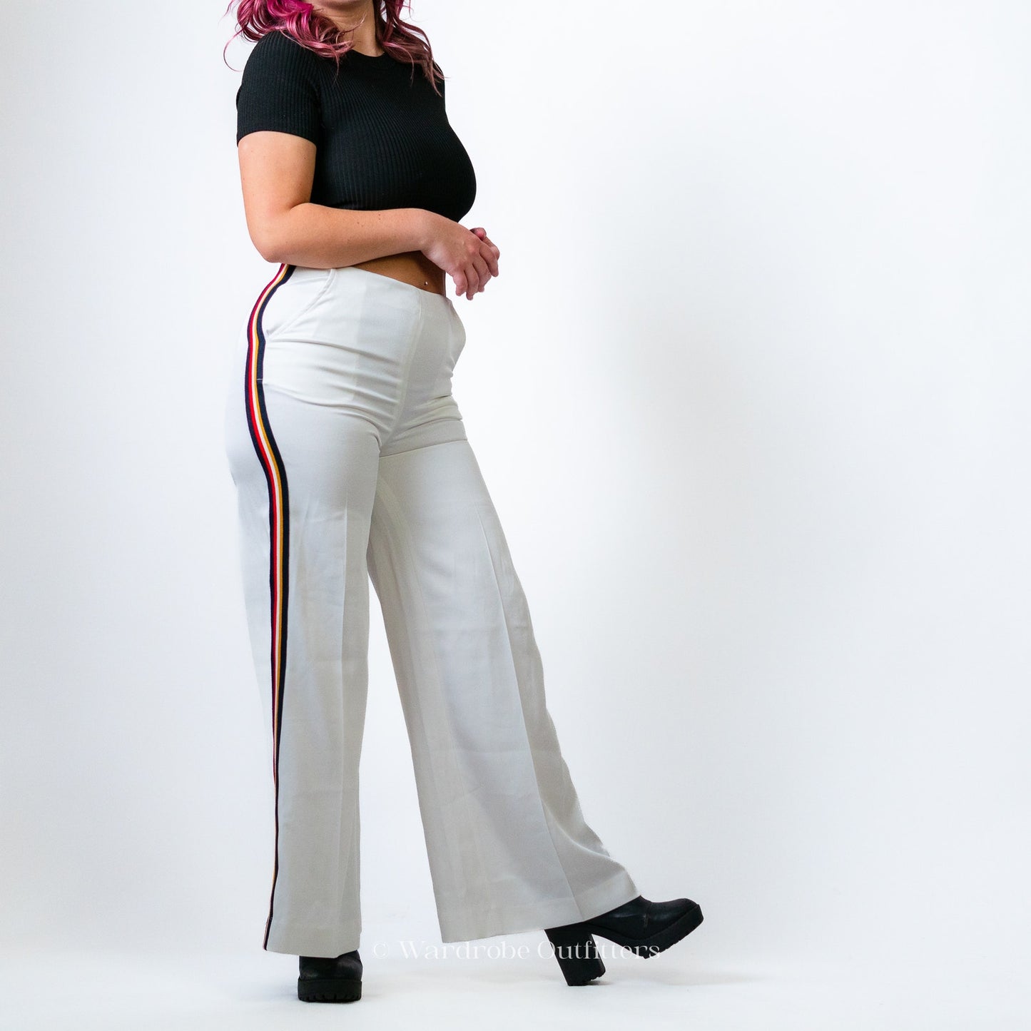 Anthropology Line+Dot Wide Leg Flare Pants