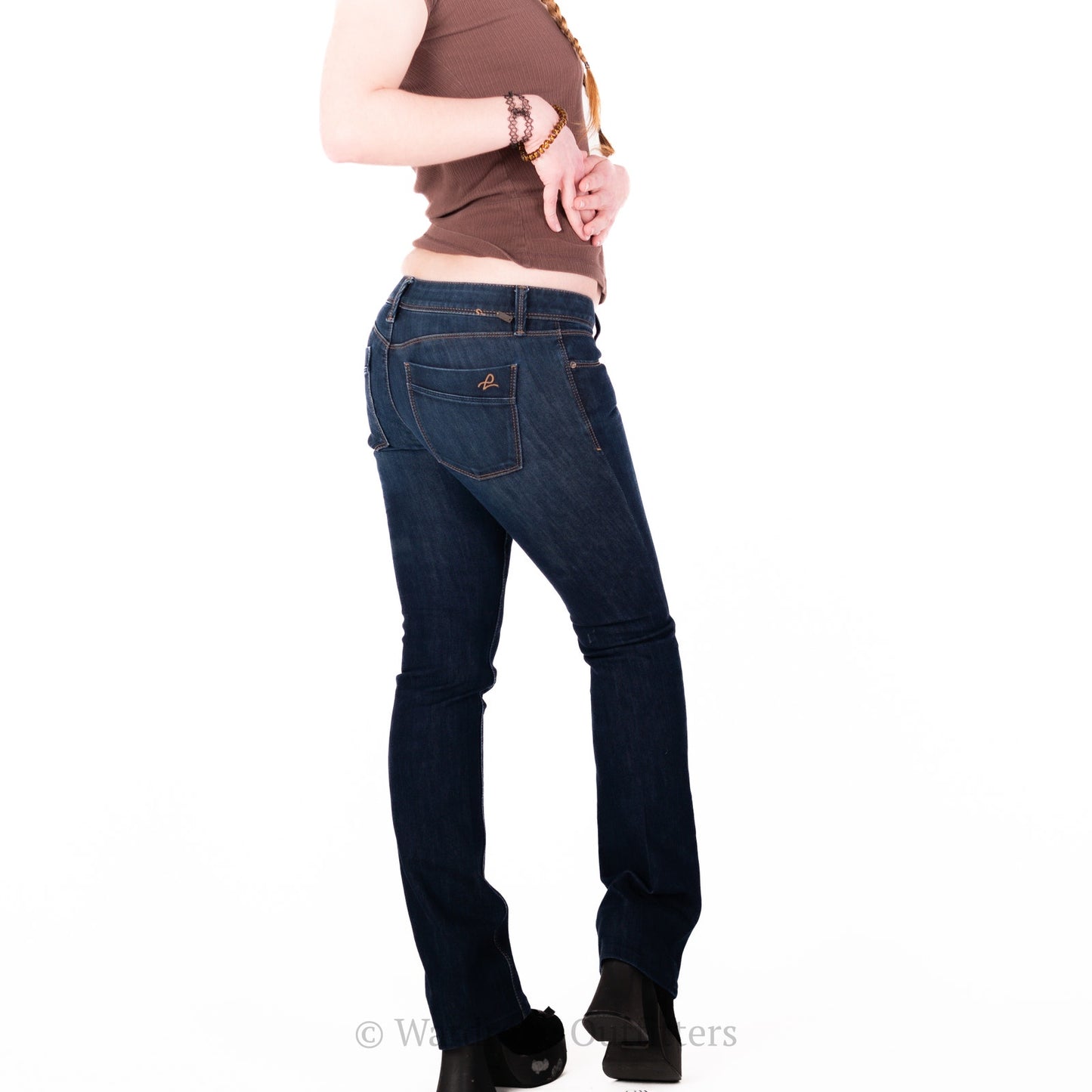 DL1961 Cindy Sonic Slim Boot Indigo Low Rise Blue Jeans