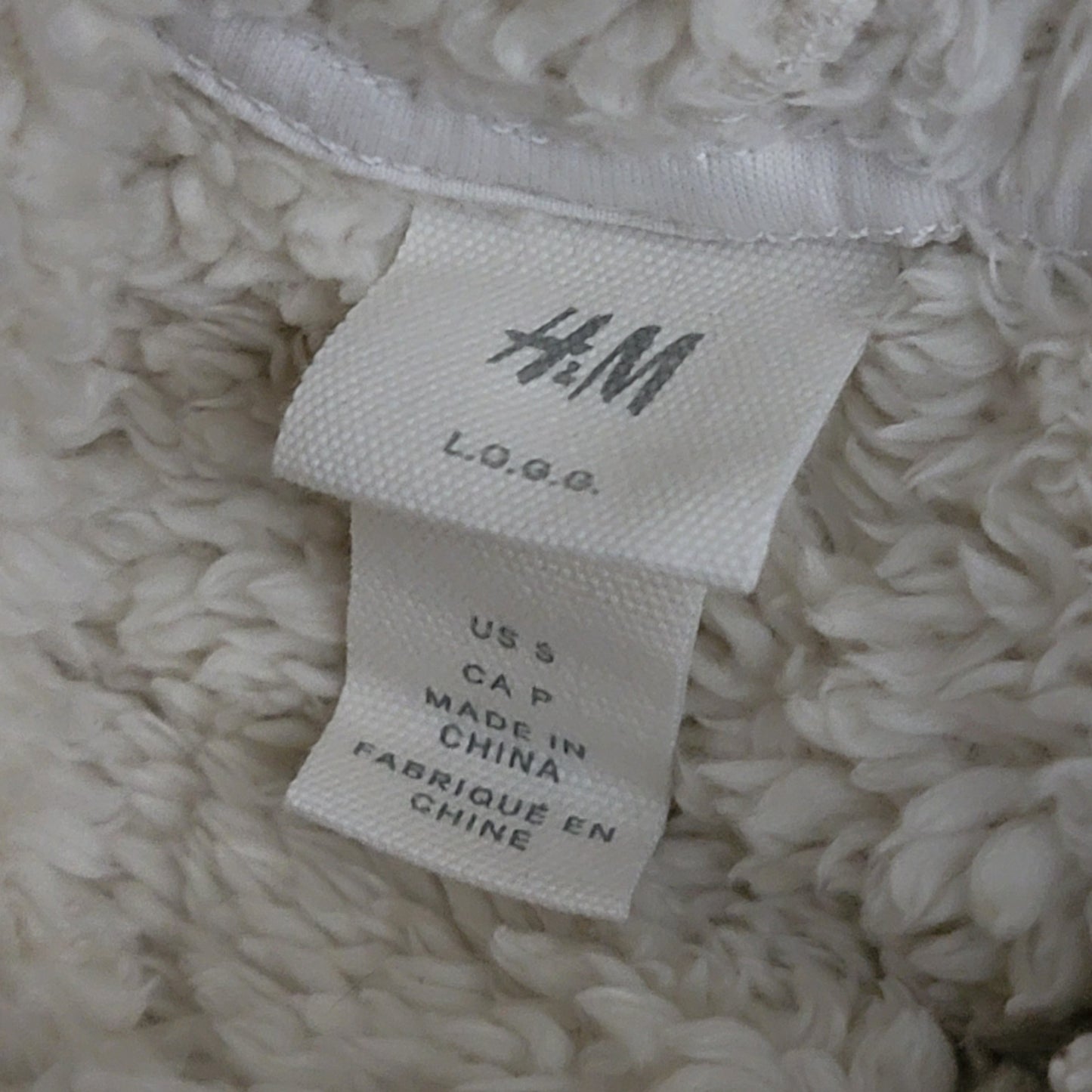 H&M Fuzzy Fleece Pullover Hoodie