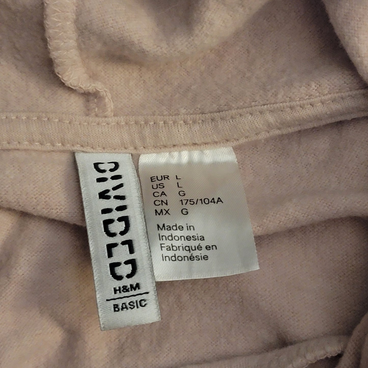 H&M Pastel Pink Cropped Hoodie