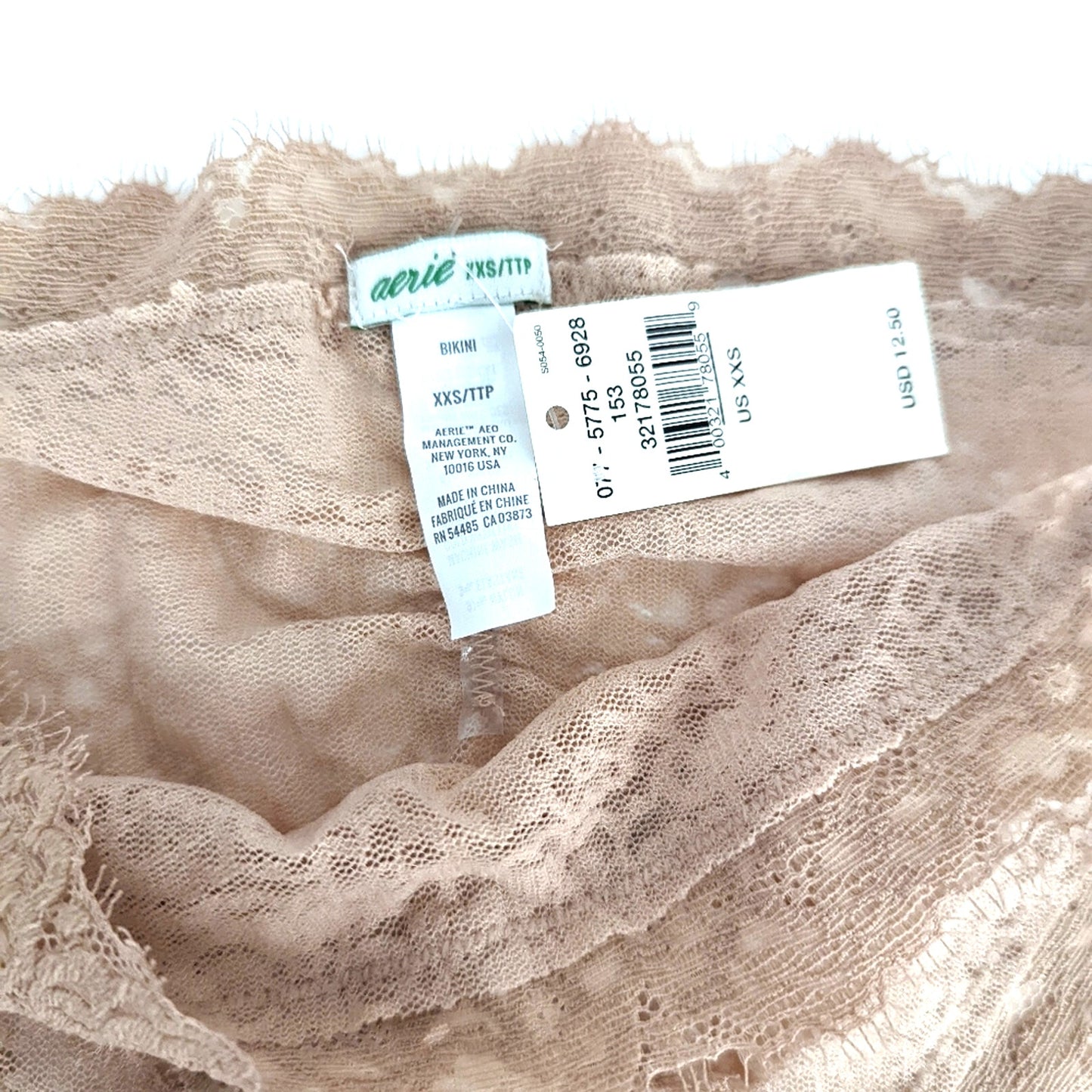 NEW Aerie Eyelash Lace Cheeky Panties - XXS