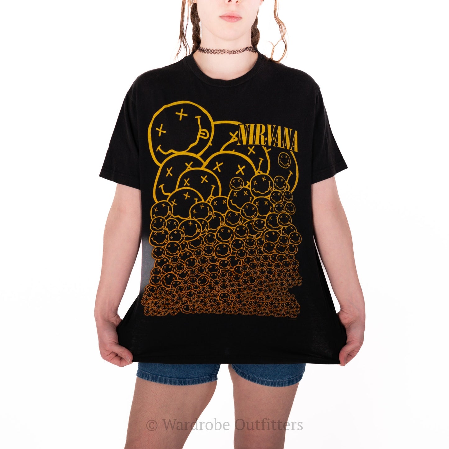 Vintage Y2K Nirvana Smiley Tee