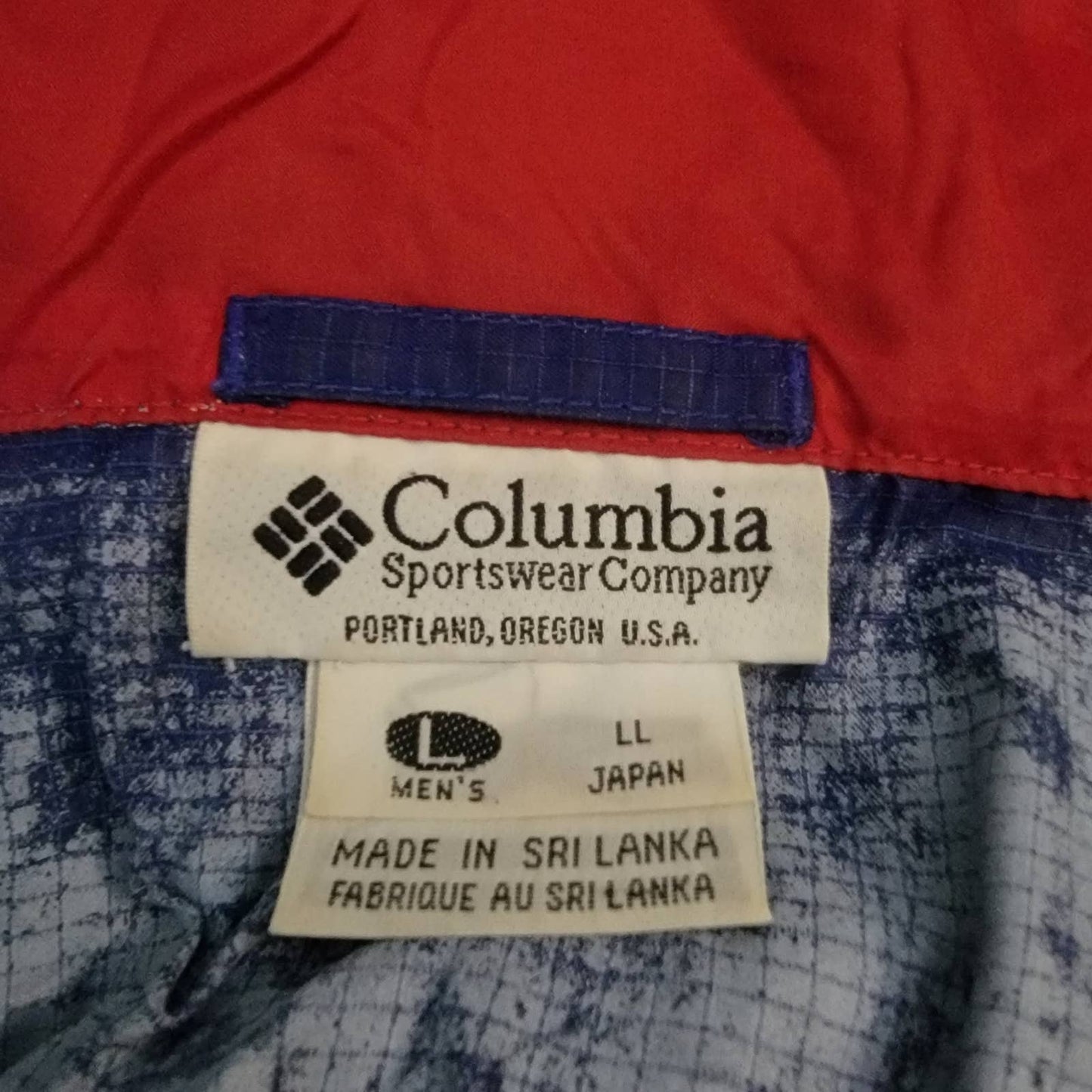 Vintage 90s Columbia Colorblock Windbreaker Track Jacket - S