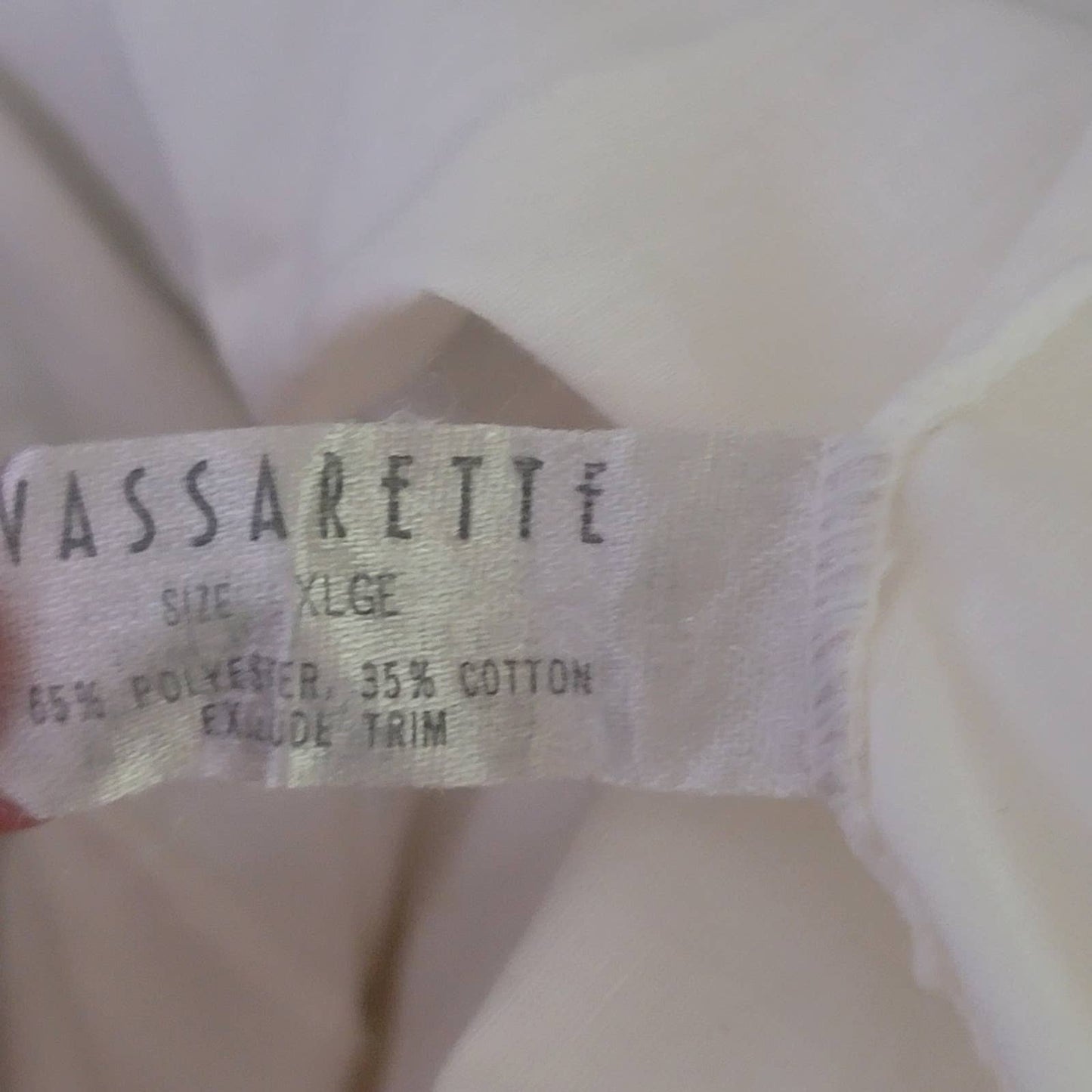 Vintage Bone White Lace Cami Lingerie Sleep Shirt by Vassarette