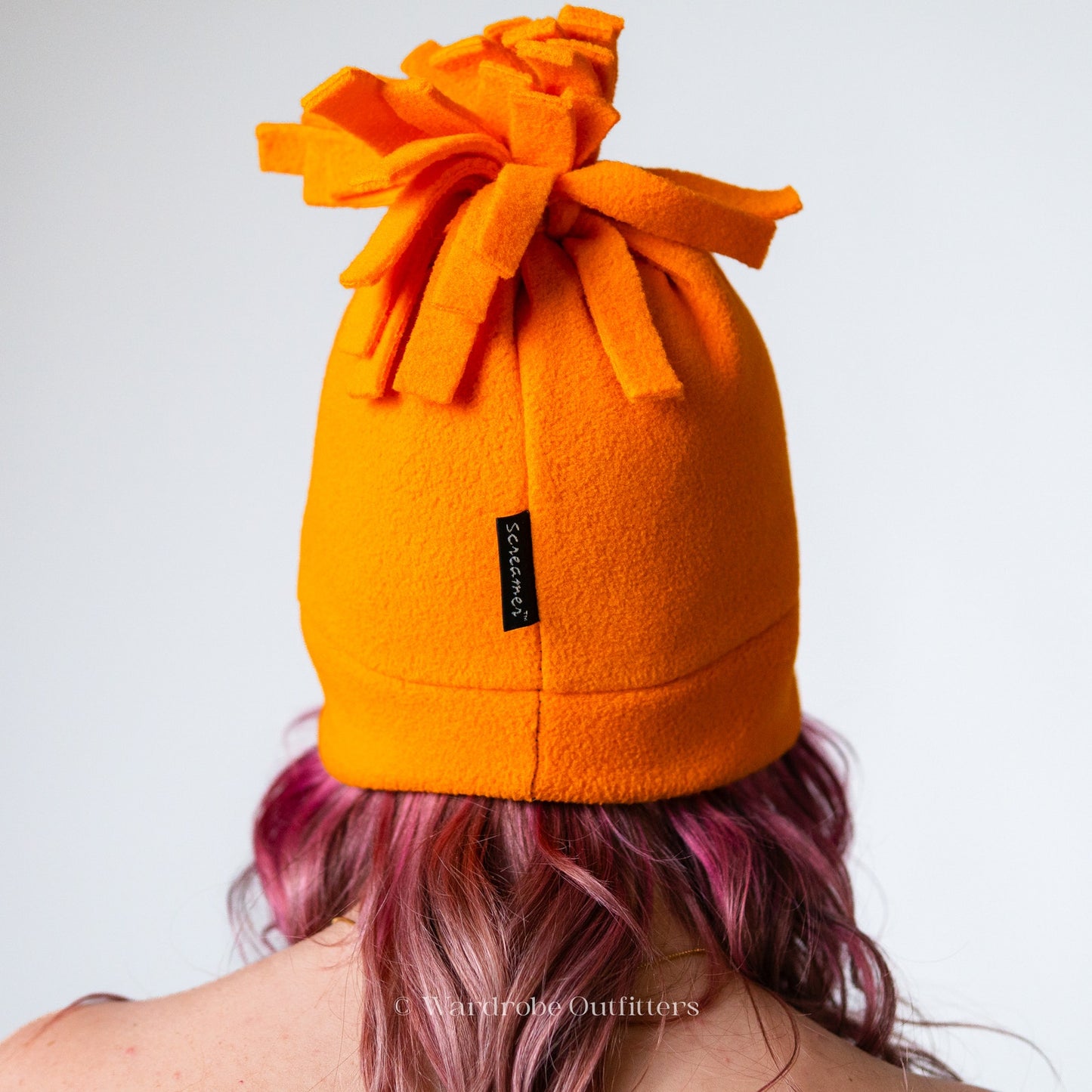 RARE Vintage 90 Screamer Fleece Snowboarding Ski Hat Pom-Pom