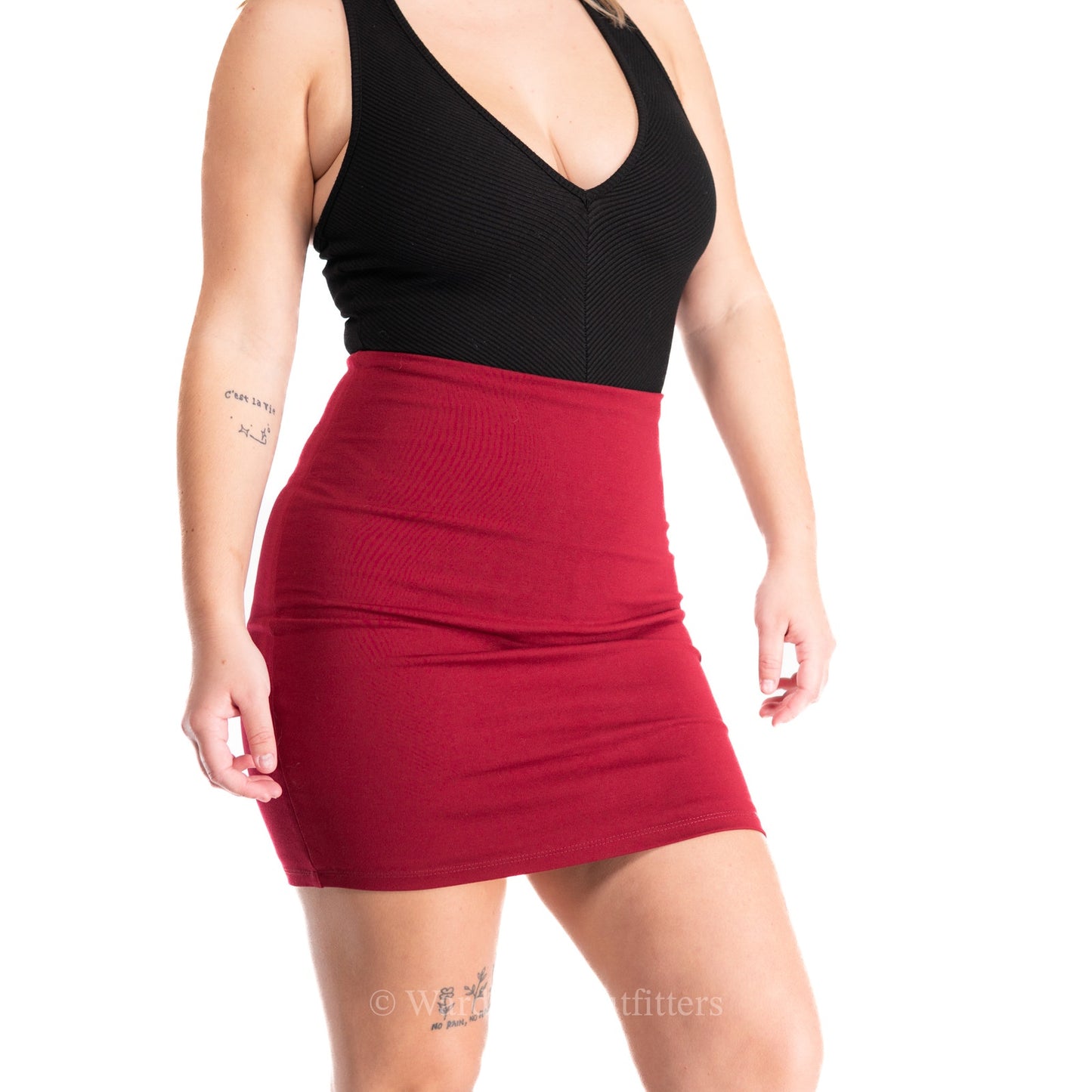 Lulu's Deep Red Mini Skirt - S