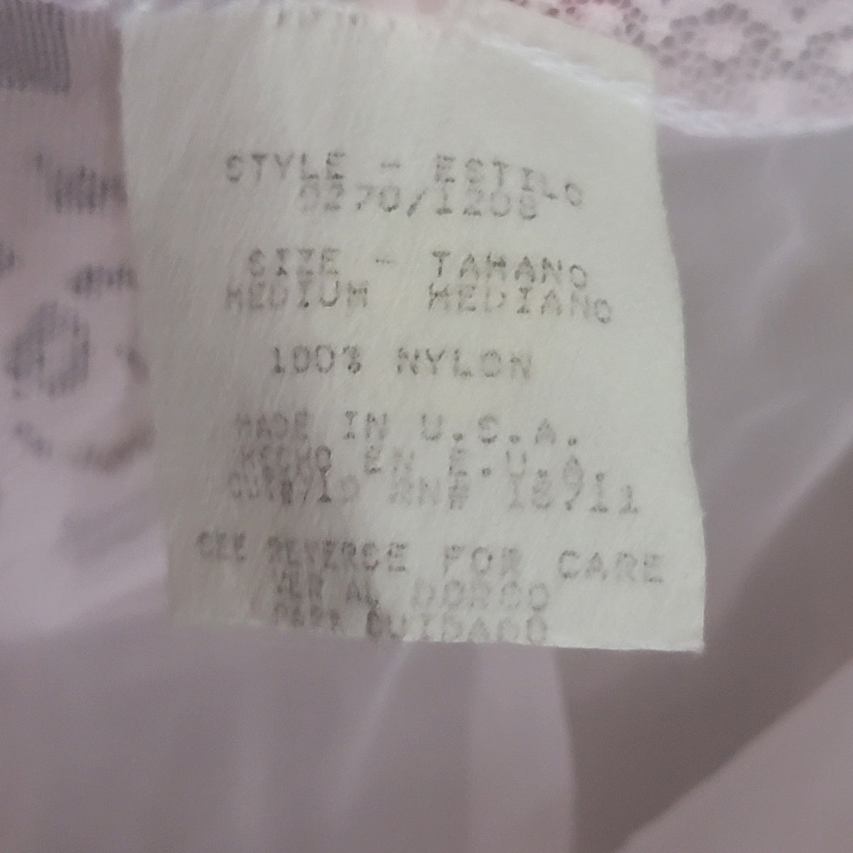 NEW Deadstock Vintage 70’s Chiffon Sheer Boudoir Pin Up Cover Nightie