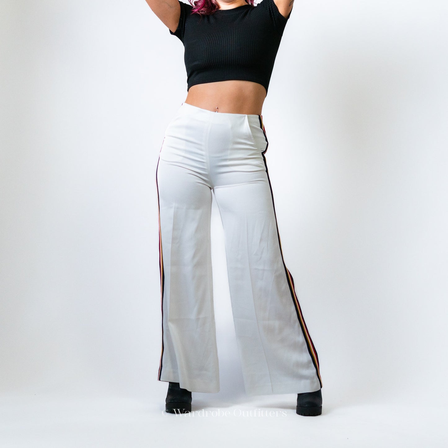 Anthropology Line+Dot Wide Leg Flare Pants