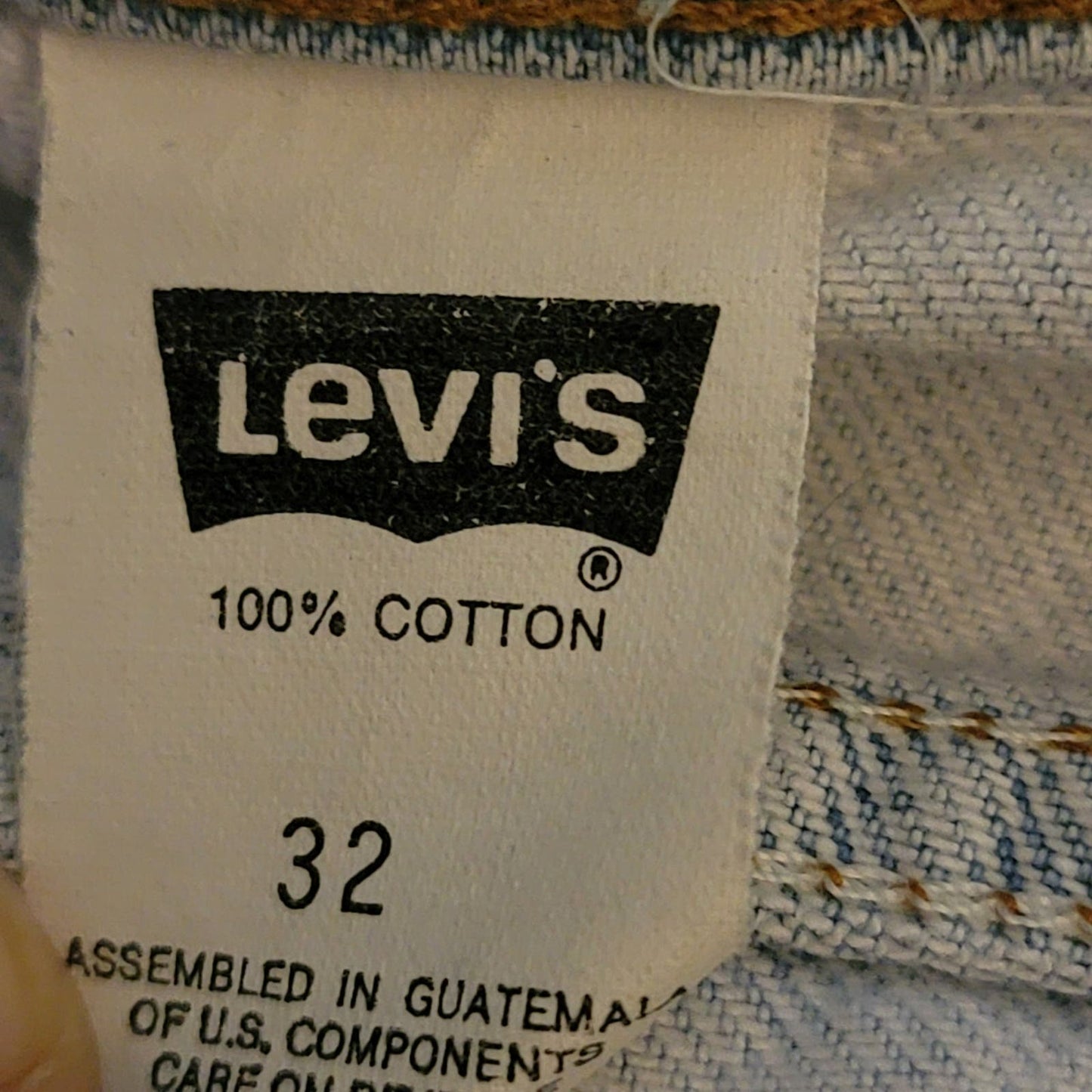 Vintage Y2K 501 Levi's 550 Orange Tab Jean Shorts