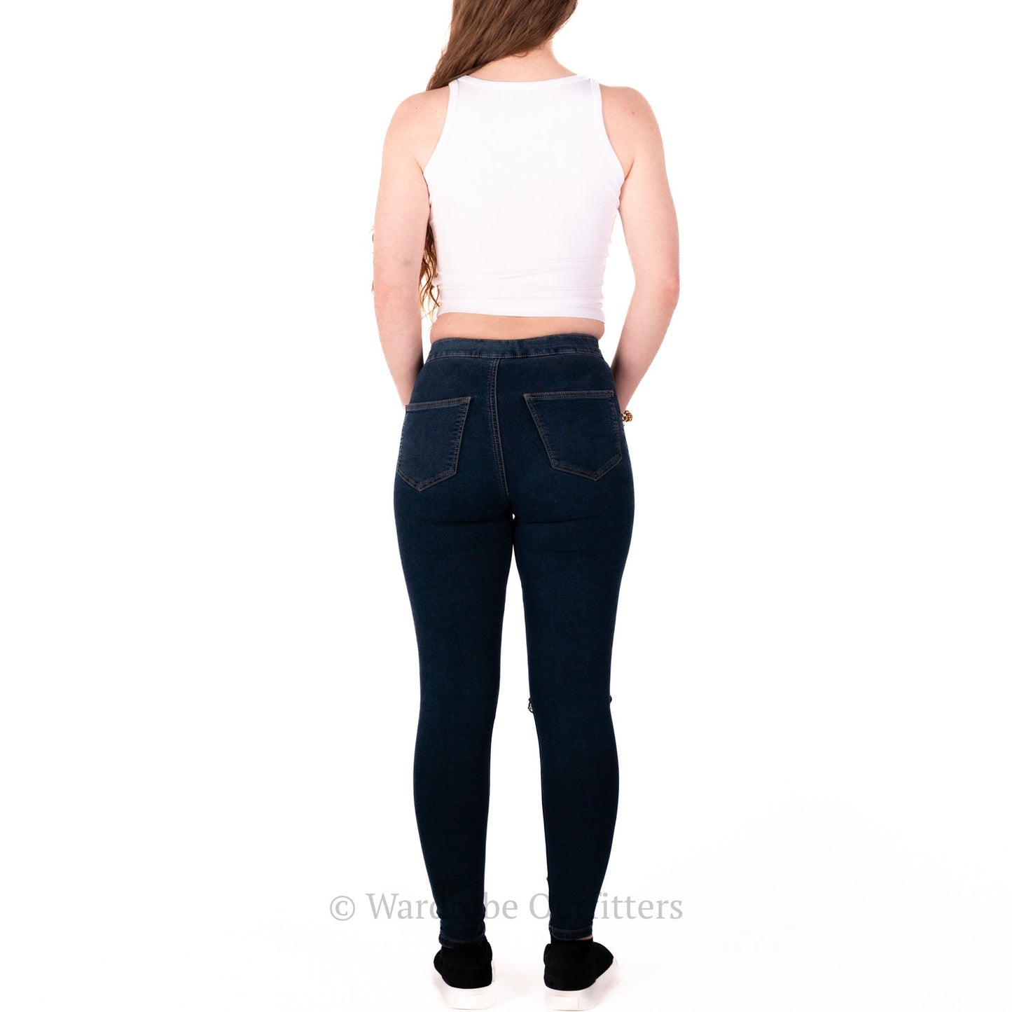 NEW Topshop Moto Toni Blue Skinny Jeans