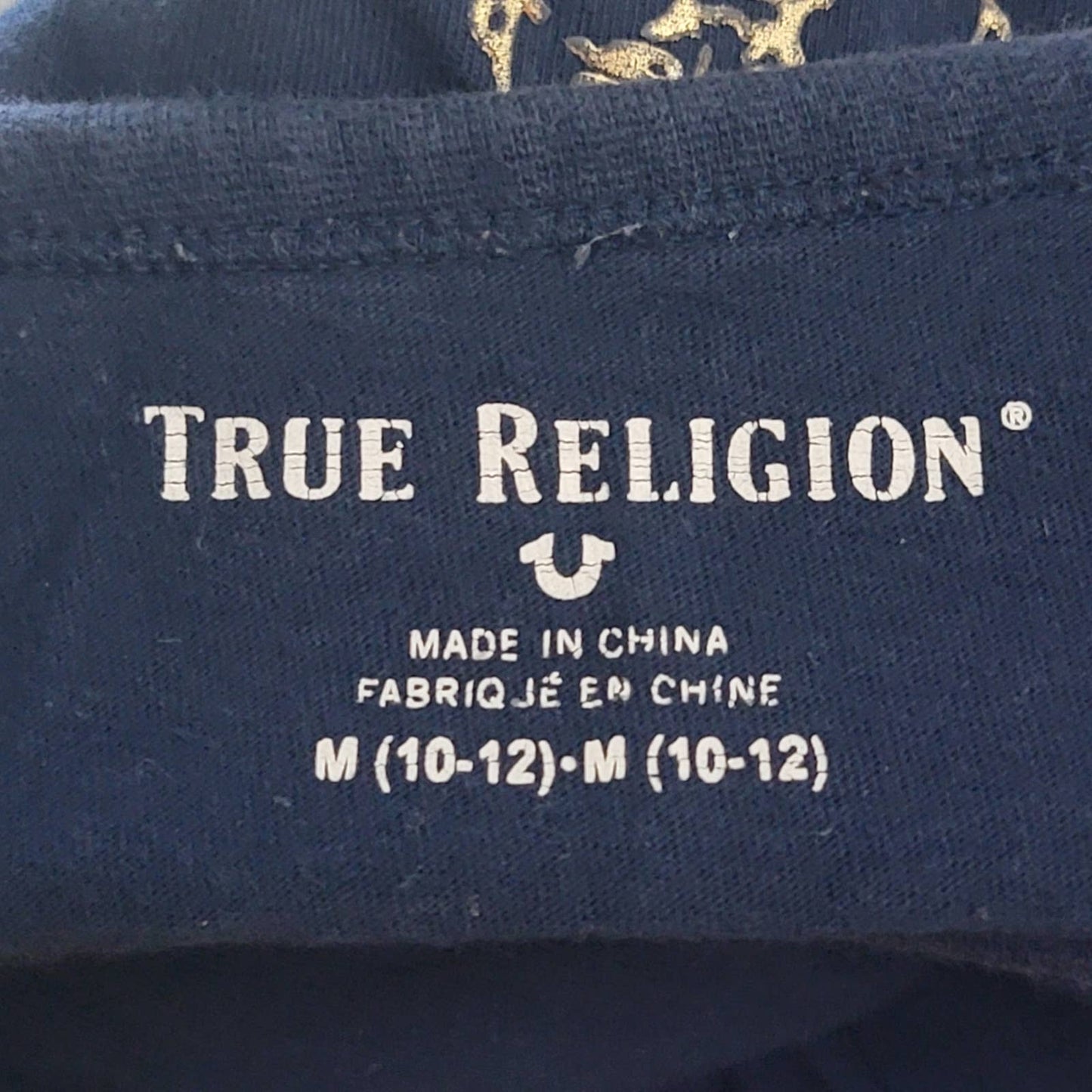 Like New True Religion WORLD TOUR Big Buddha Tee Shirt