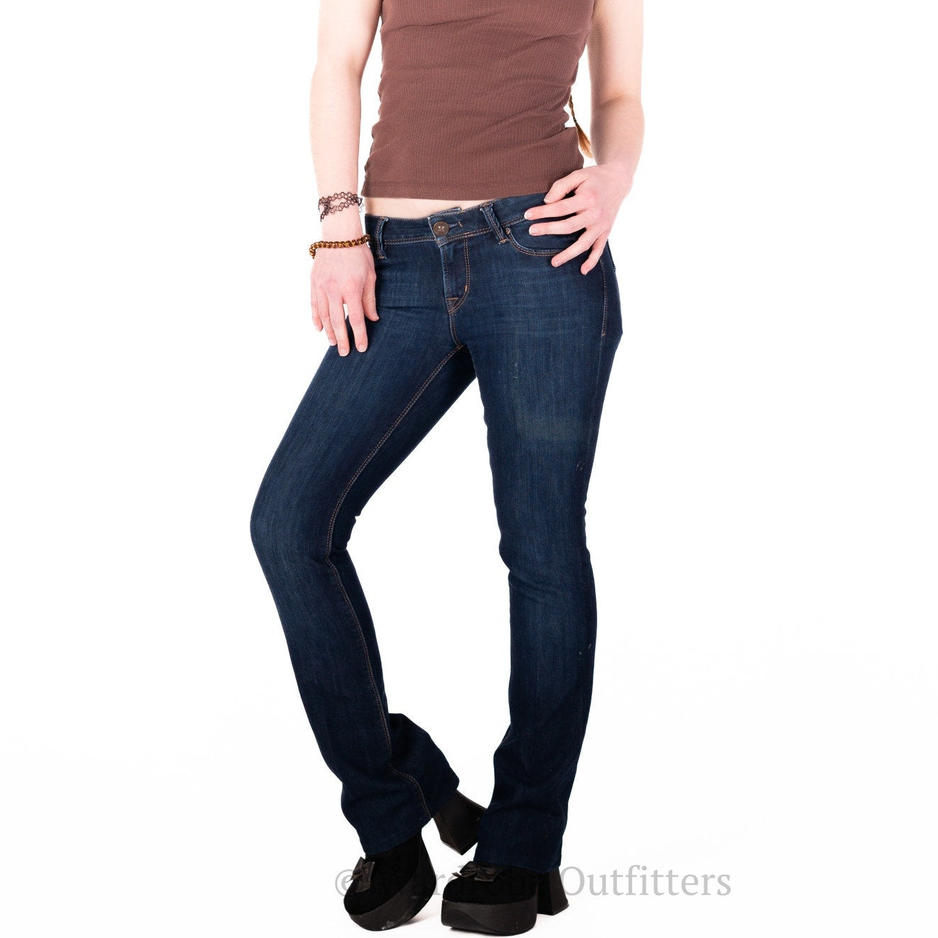 DL1961 Cindy Sonic Slim Boot Indigo Low Rise Blue Jeans