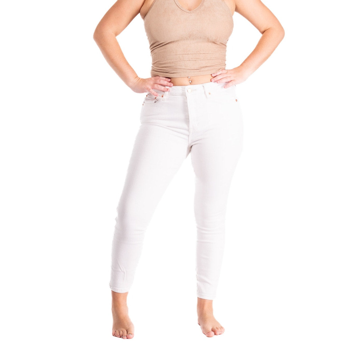 Philippe Adec Paris White Jeans Pants Trousers