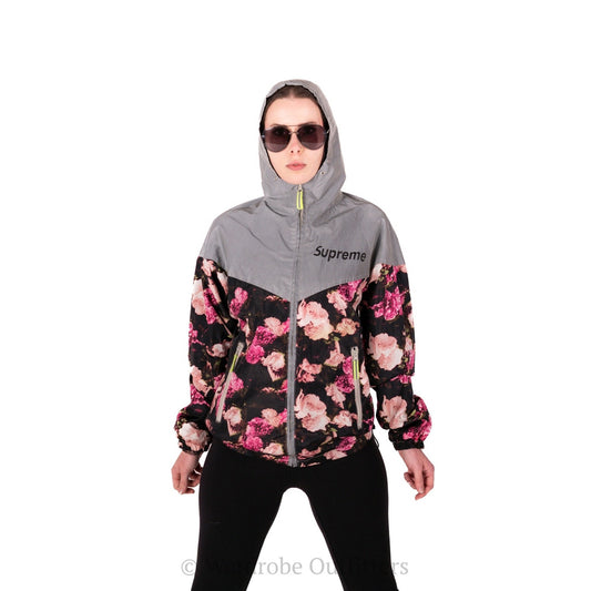SUPREME Floral Reflective Windbreaker Jacket