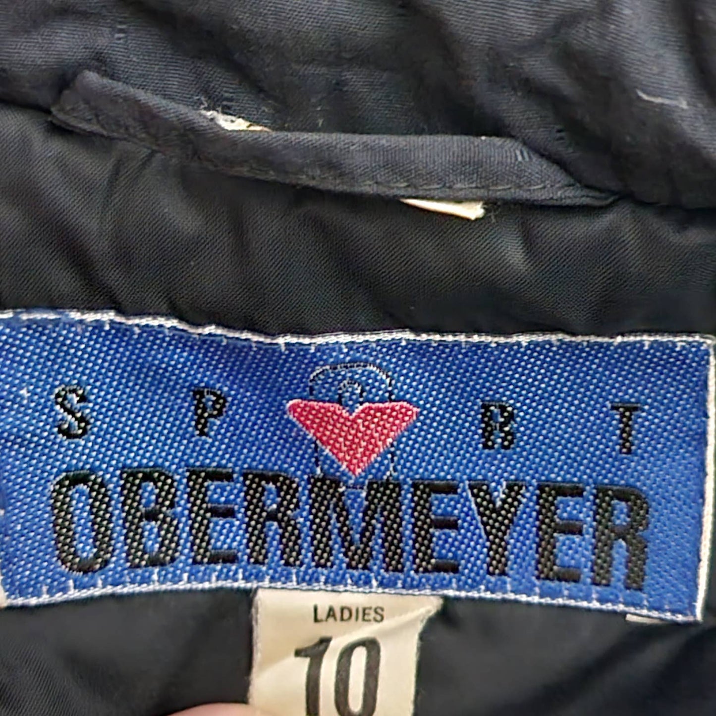 Vintage 80s Colorblock Puffer Ski Jacket by Obermeyer Sport - M