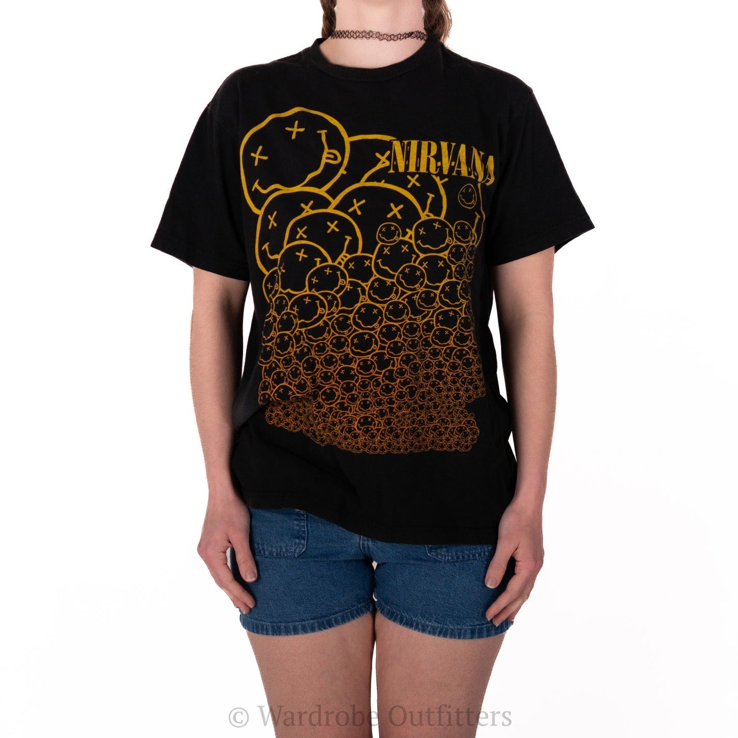 Vintage Y2K Nirvana Smiley Tee