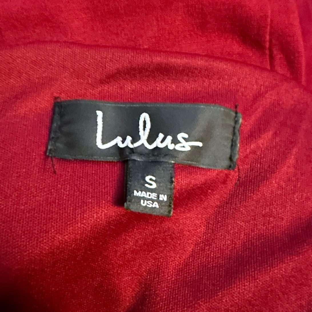 Lulu's Deep Red Mini Skirt - S