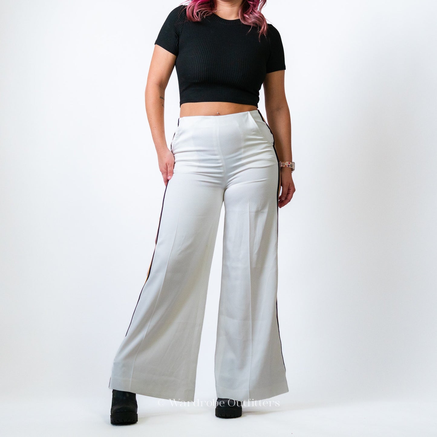 Anthropology Line+Dot Wide Leg Flare Pants