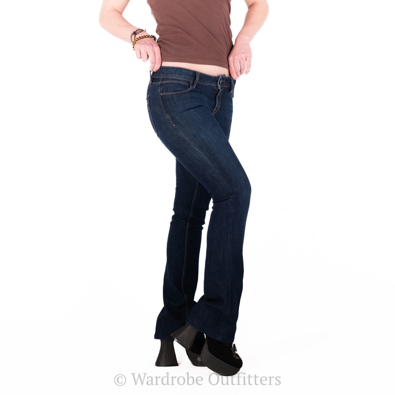 DL1961 Cindy Sonic Slim Boot Indigo Low Rise Blue Jeans